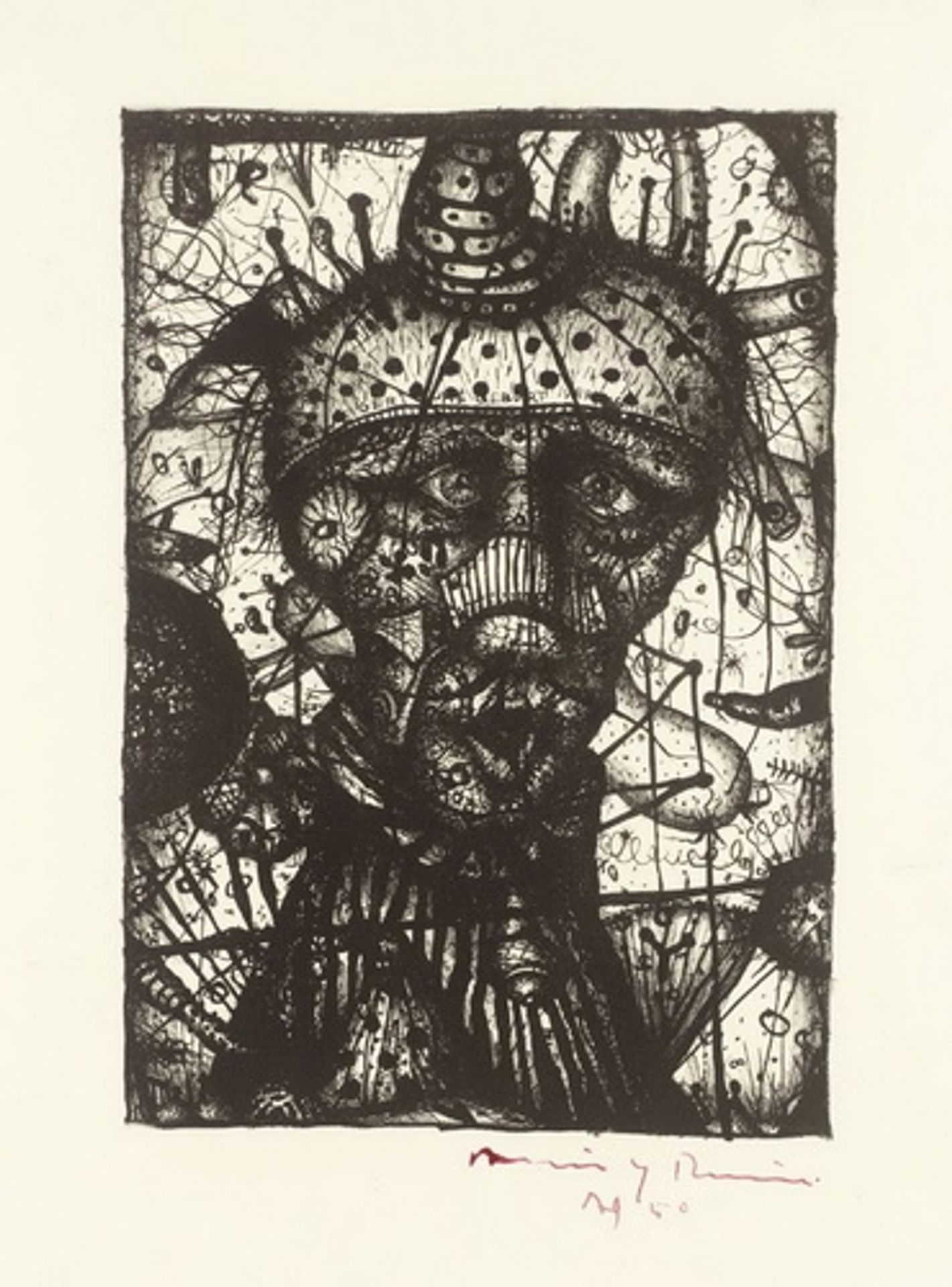 Head of the Diver (Deny Your Birth) by Arnulf Rainer