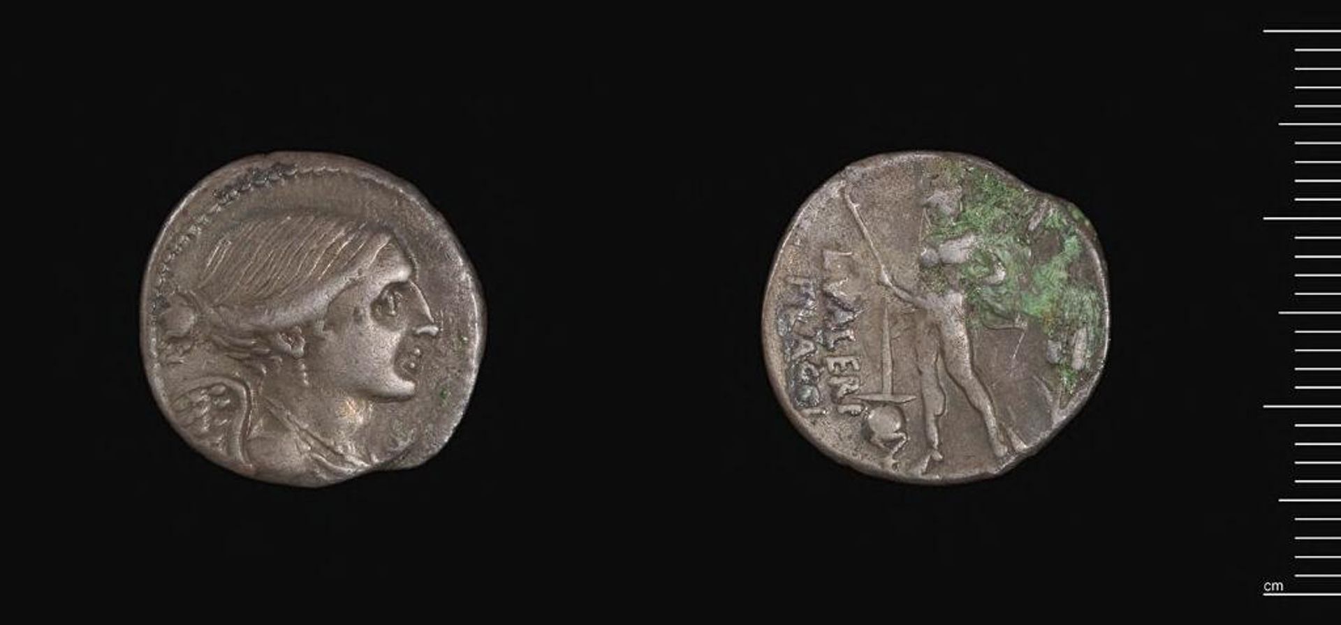 Denarius of L. Valerius Flaccus, Rome by Moneyer: L. Valerius Flaccus
