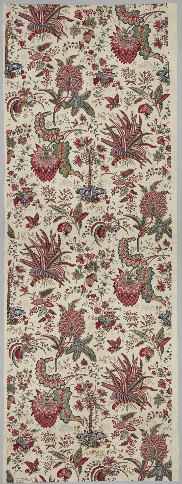 Fleurs Tropicales et Palmiers (Tropical Flowers and Palm Trees) by Oberkampf Manufactory