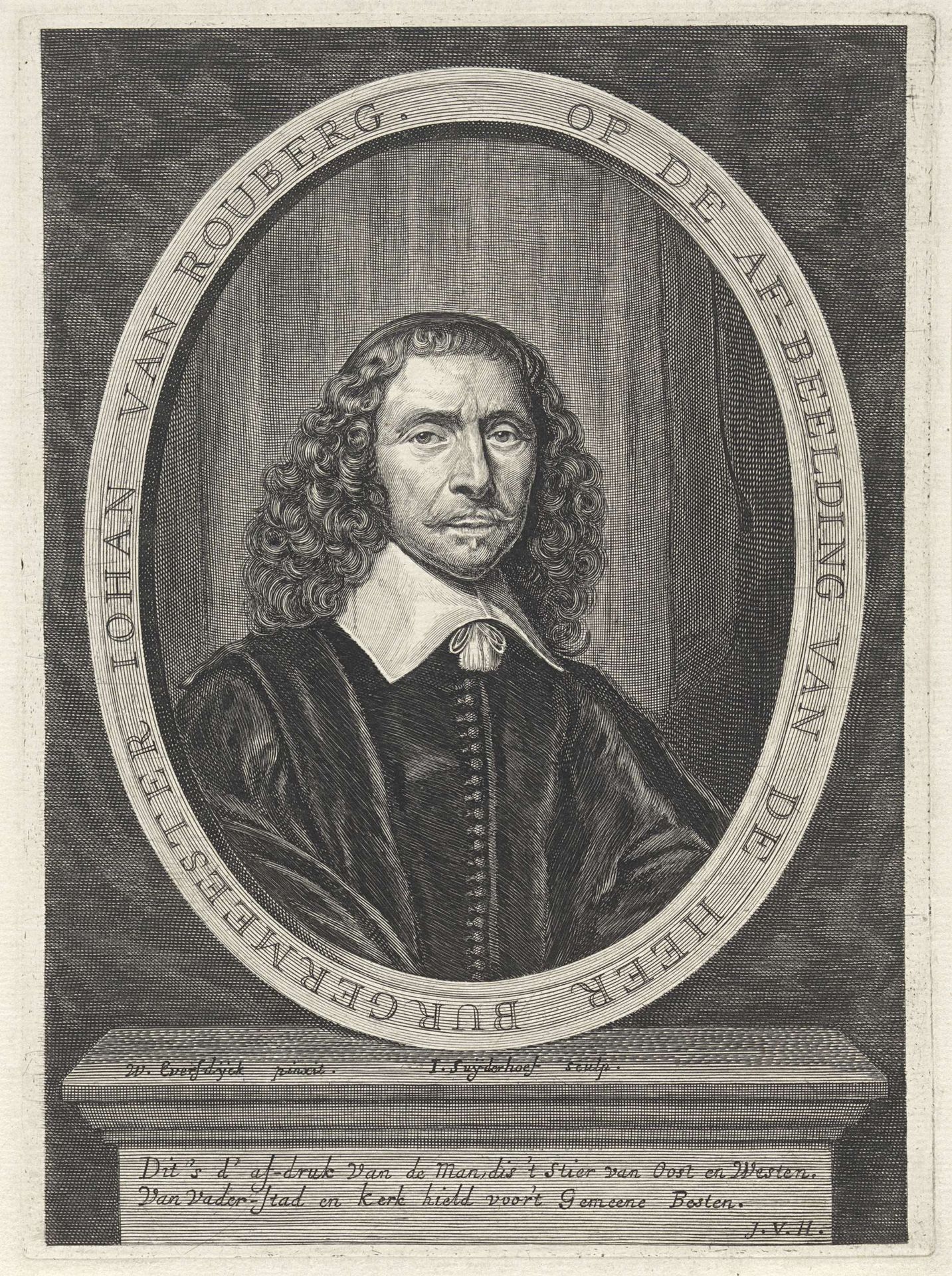 Portret van Johan van Roubergen by Jonas Suyderhoef