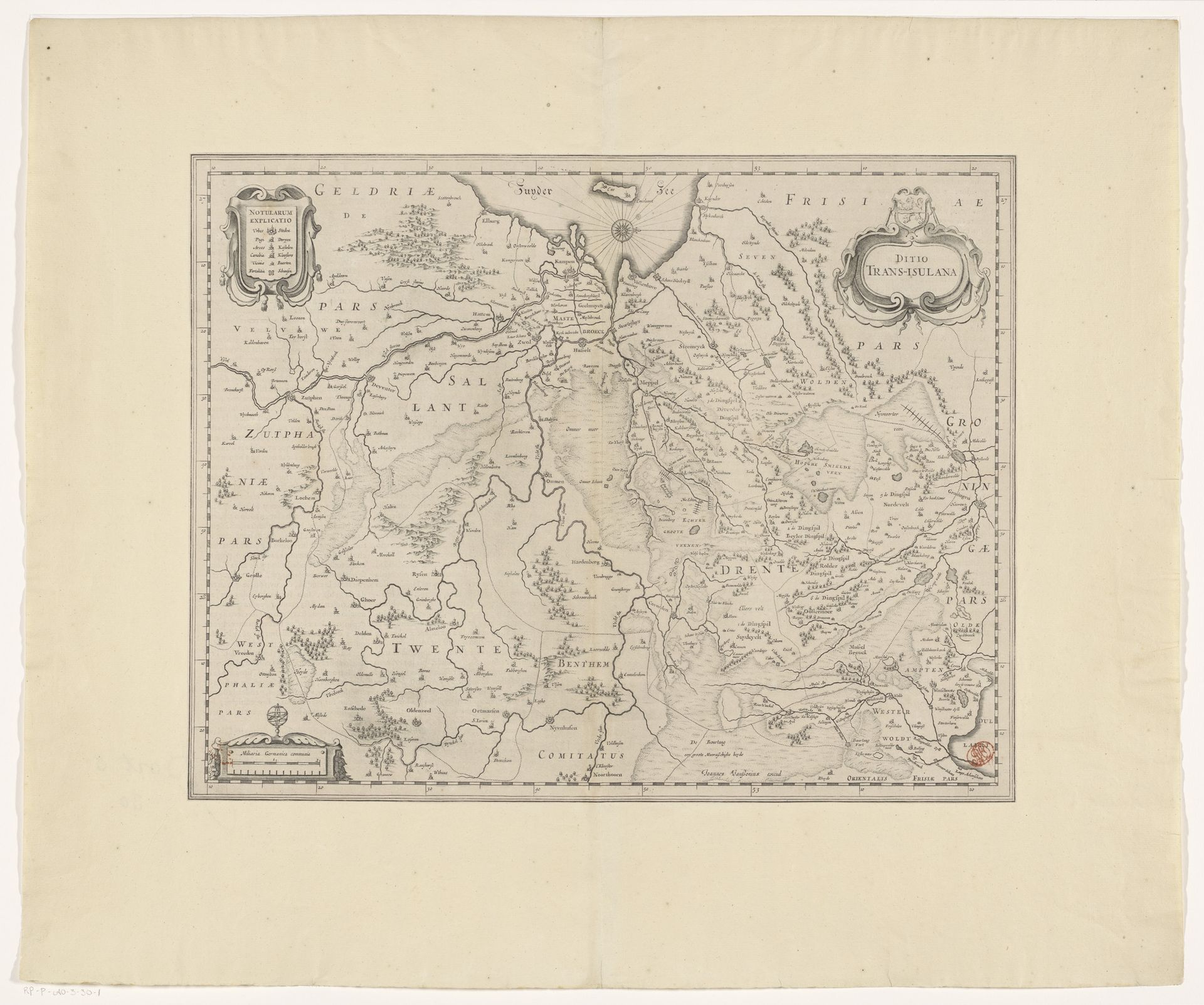 Kaart van Overijssel by Anonymous
