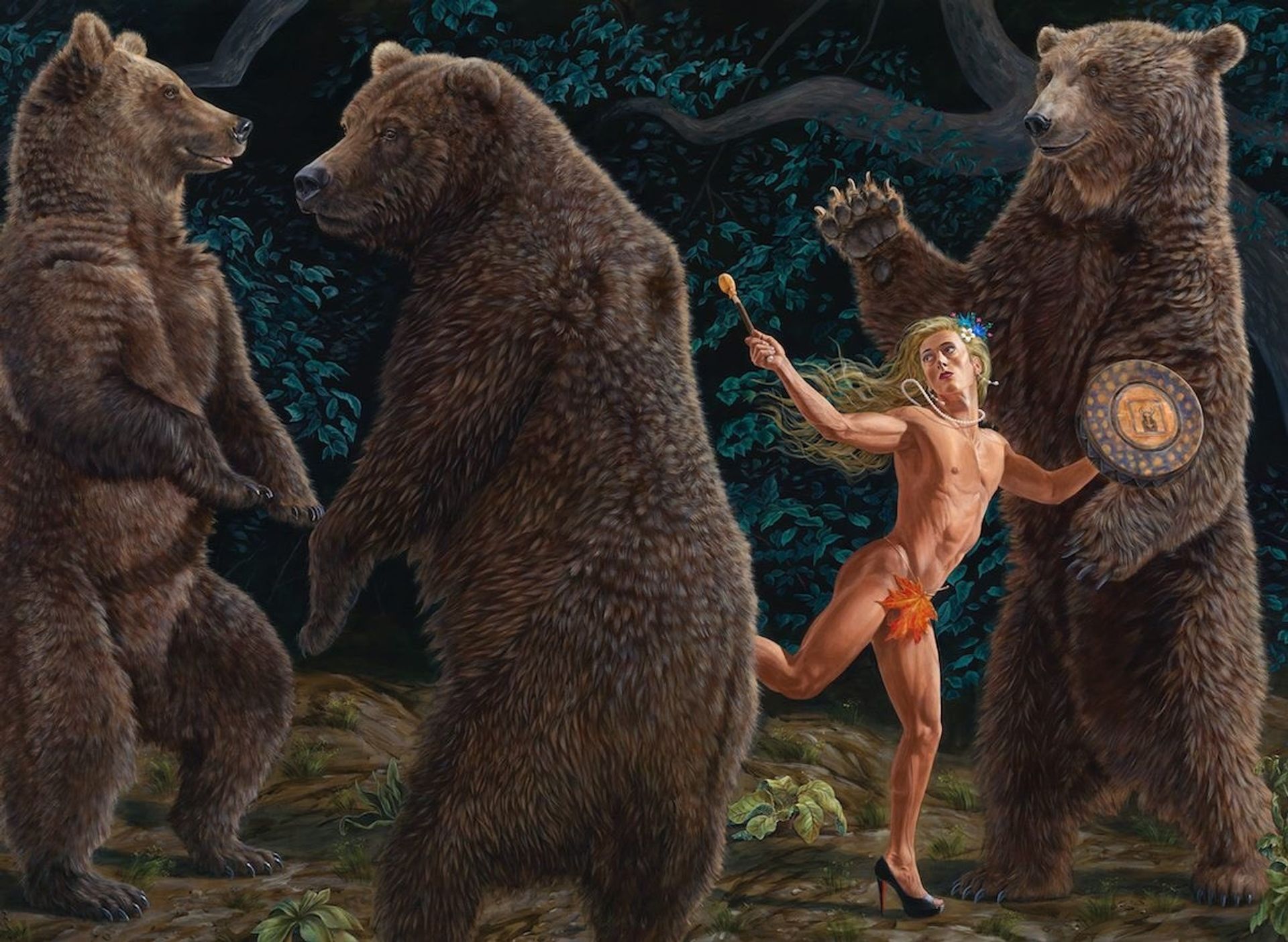 The Three Bachelors by Kent Monkman