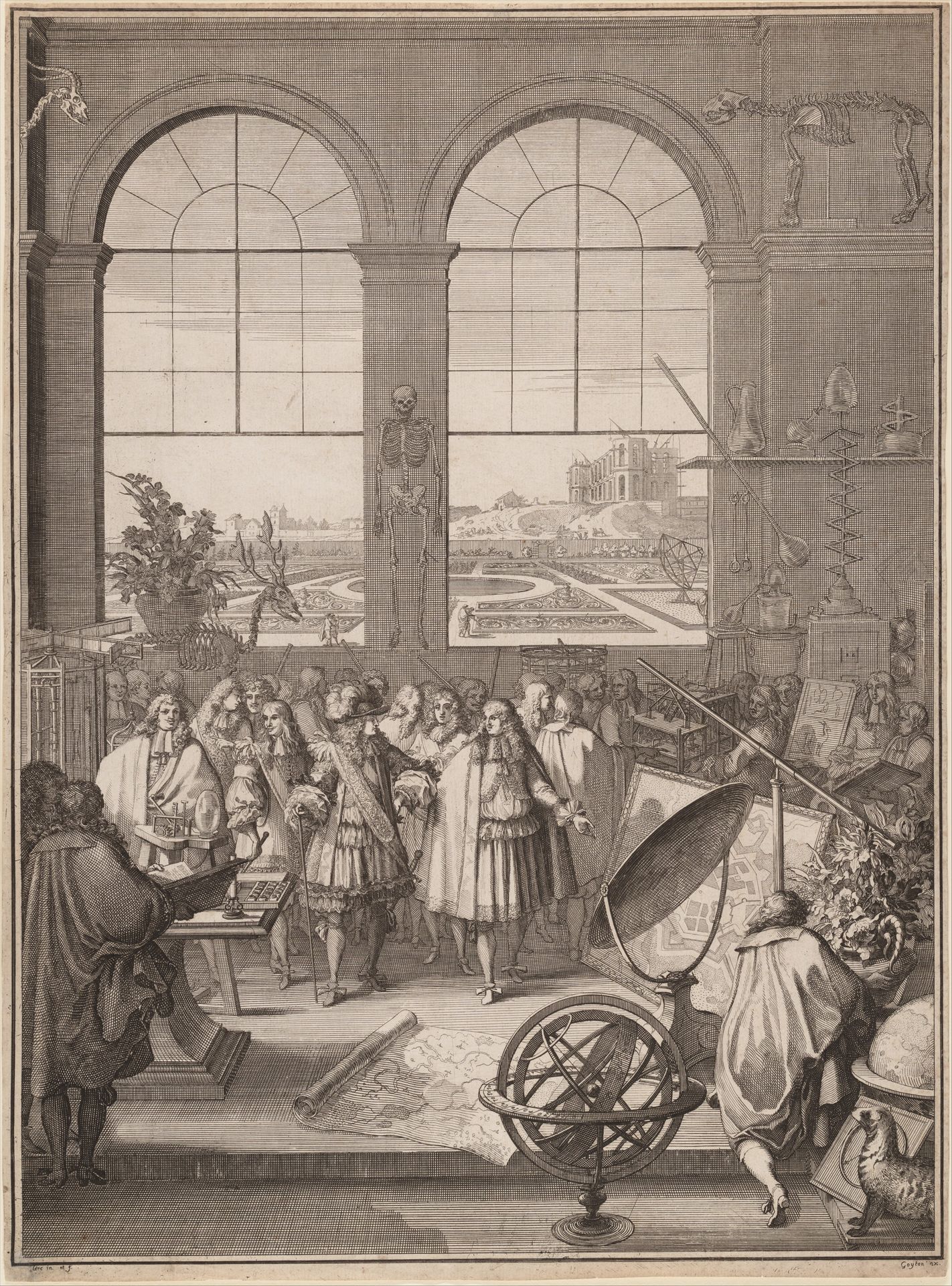 Louis XIV Visiting the Royal Academy of Sciences by Sébastien Leclerc I