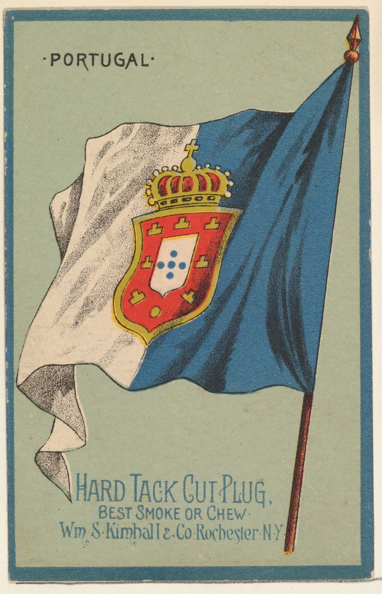 Portugal, from the National Flags series (N195) issued by Wm. S. Kimball & Co. by William S. Kimball & Company