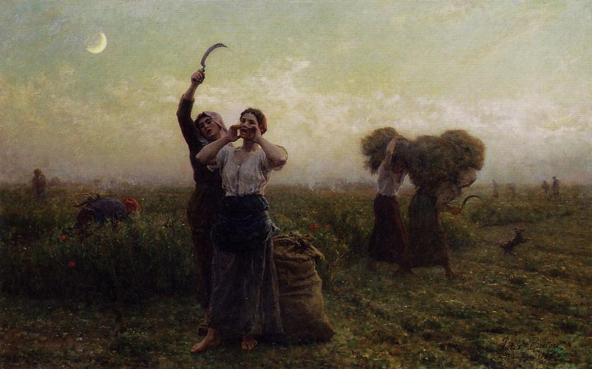 Evening Call by Jules Breton