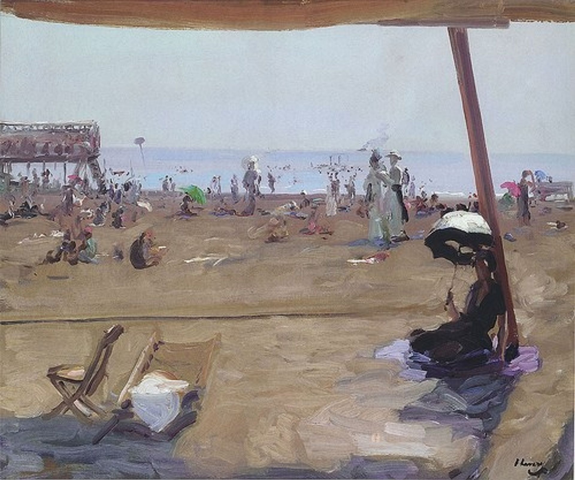 Bathing in the Lido, Venice by Sir John Lavery