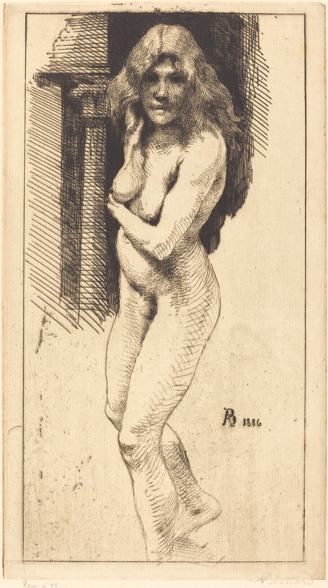 Carmen Standing in the Nude by Paul-Albert Besnard