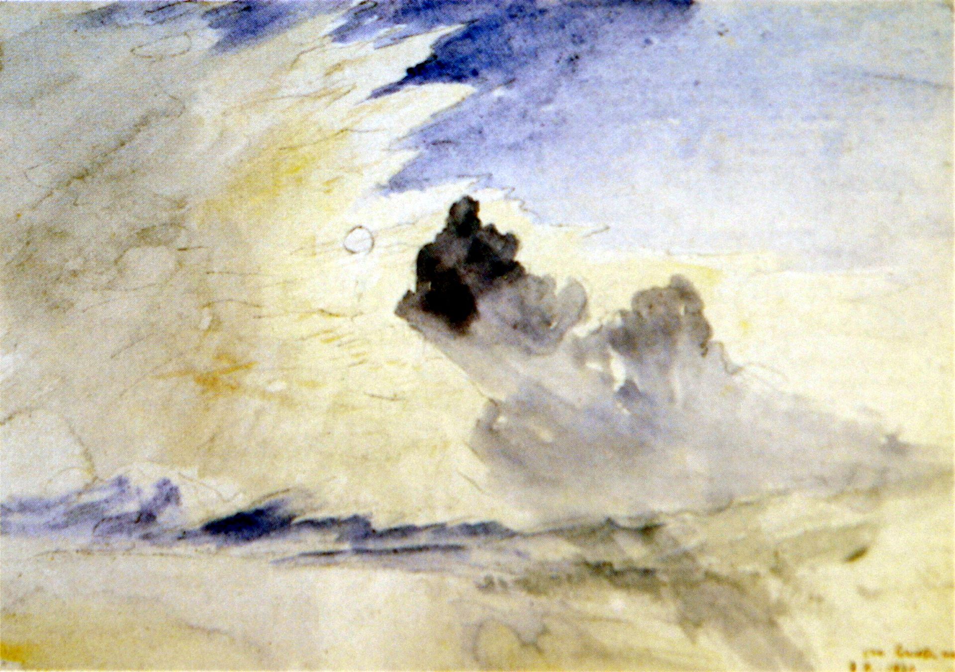 Cloud Study over Coniston Water by John Ruskin