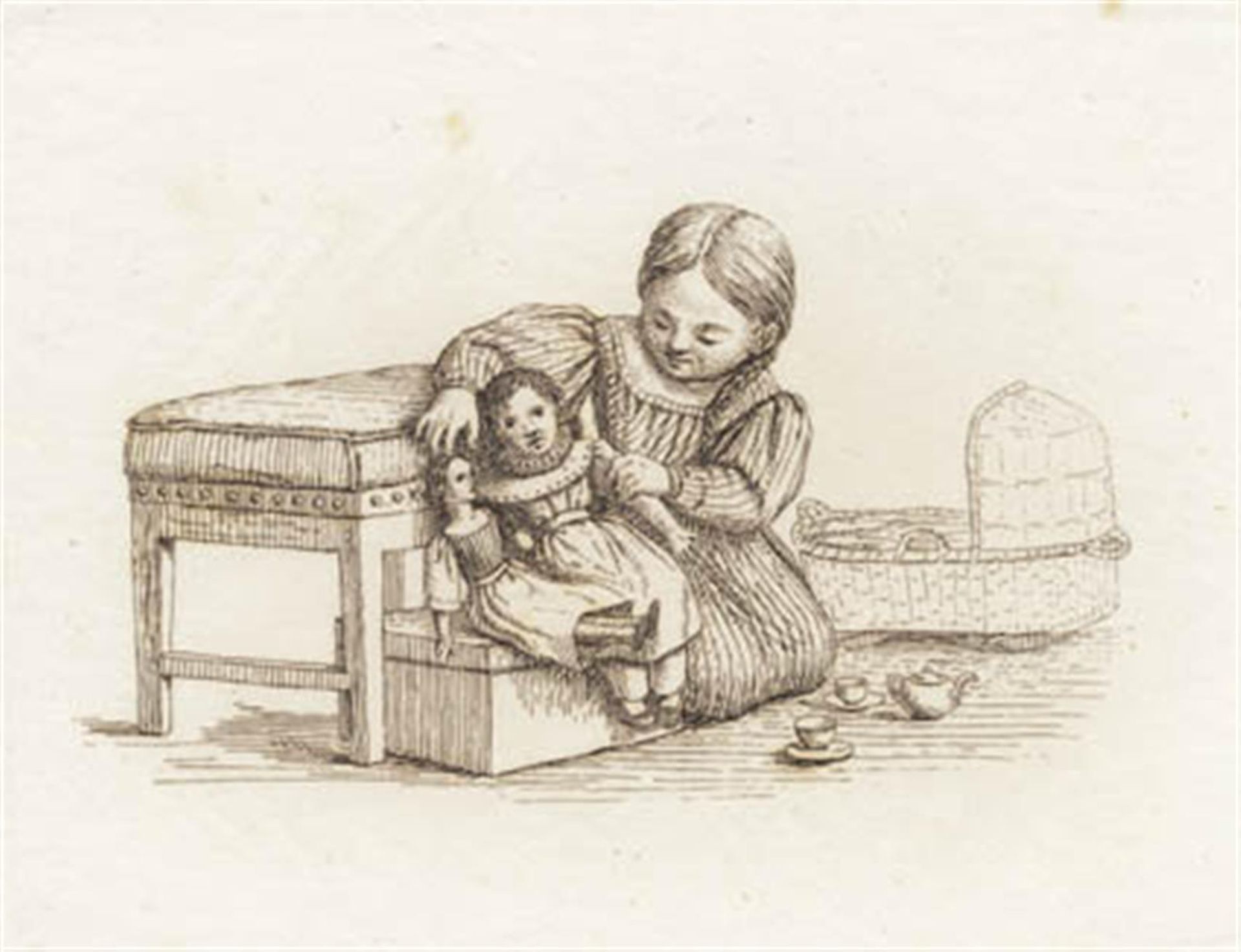 Illustration til "Halvhundrede Fabler for Børn" af Hey by Martinus Rørbye