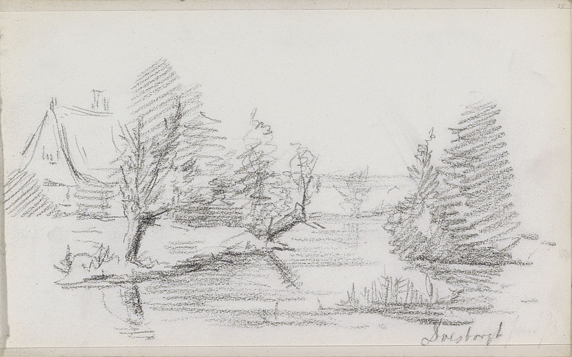 Huis aan het water in Doesburg by Willem Witsen