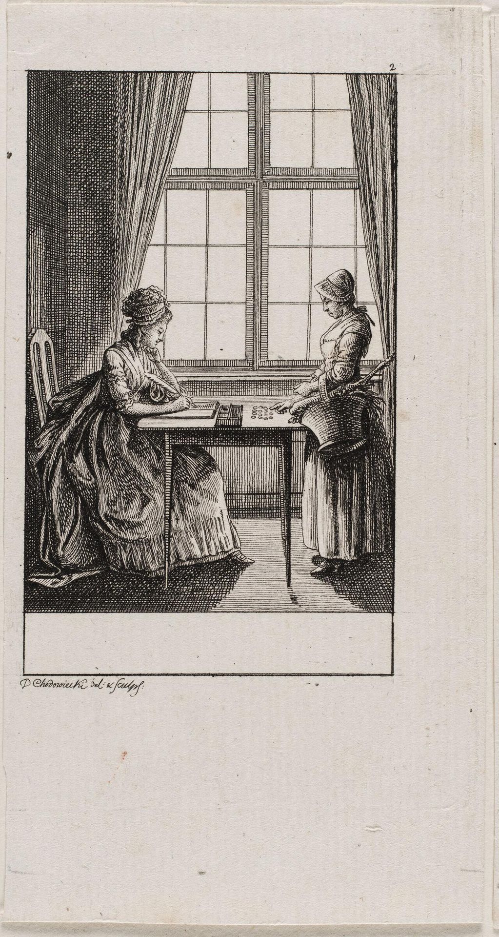 The Occupations of Women: Chores by Daniel Nikolaus Chodowiecki