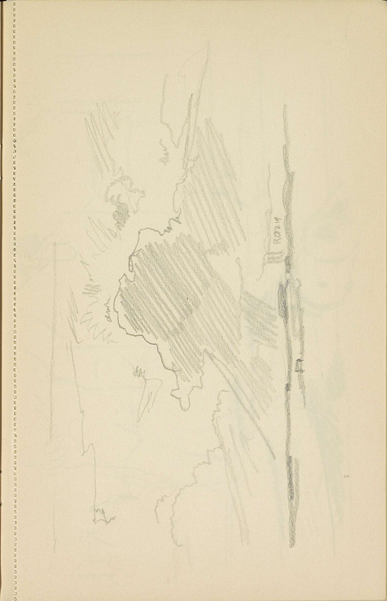 Wolkenlucht boven een landschap by Cornelis Vreedenburgh