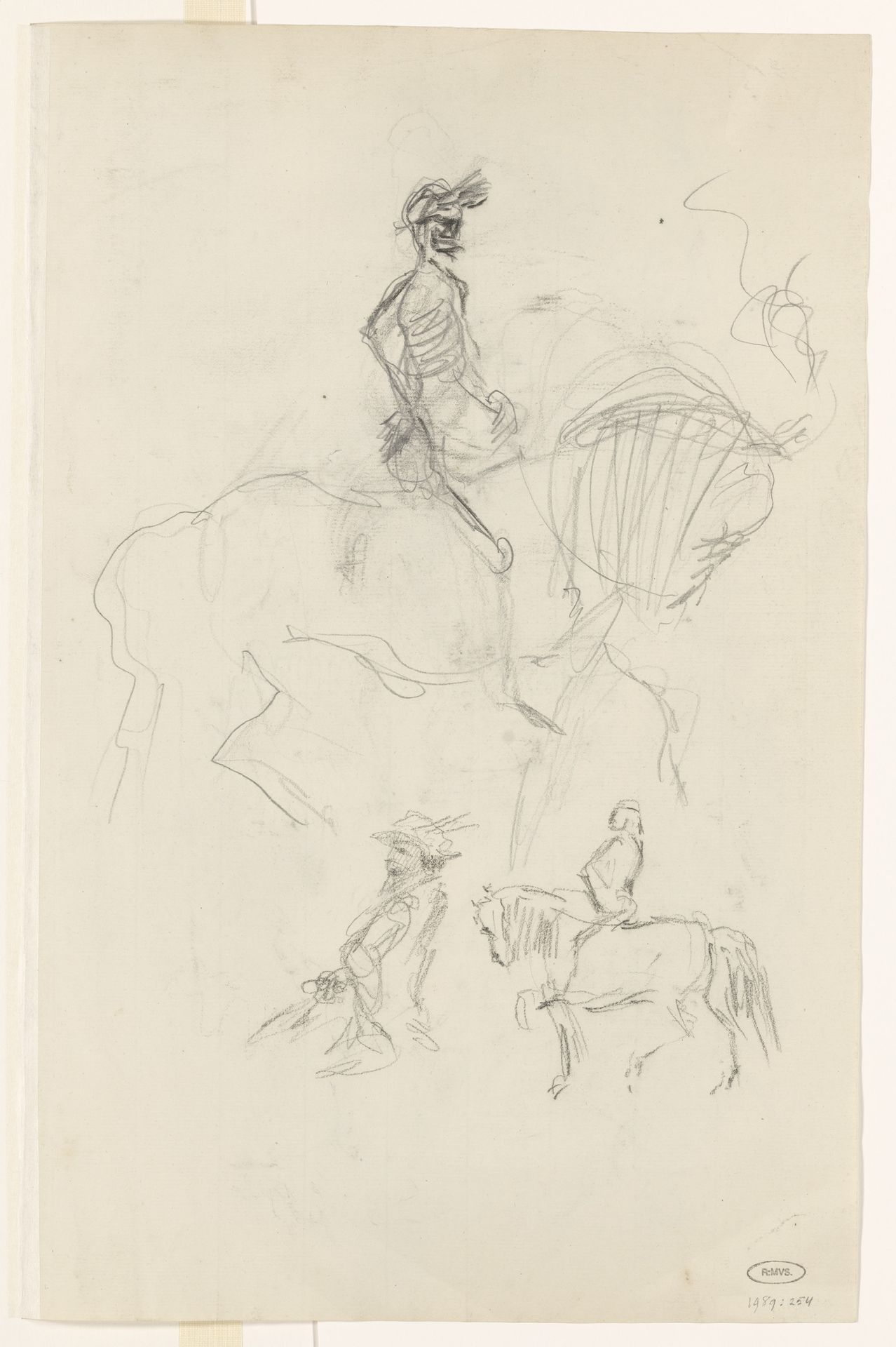 Studies van de Dood te paard by Carel Vosmaer