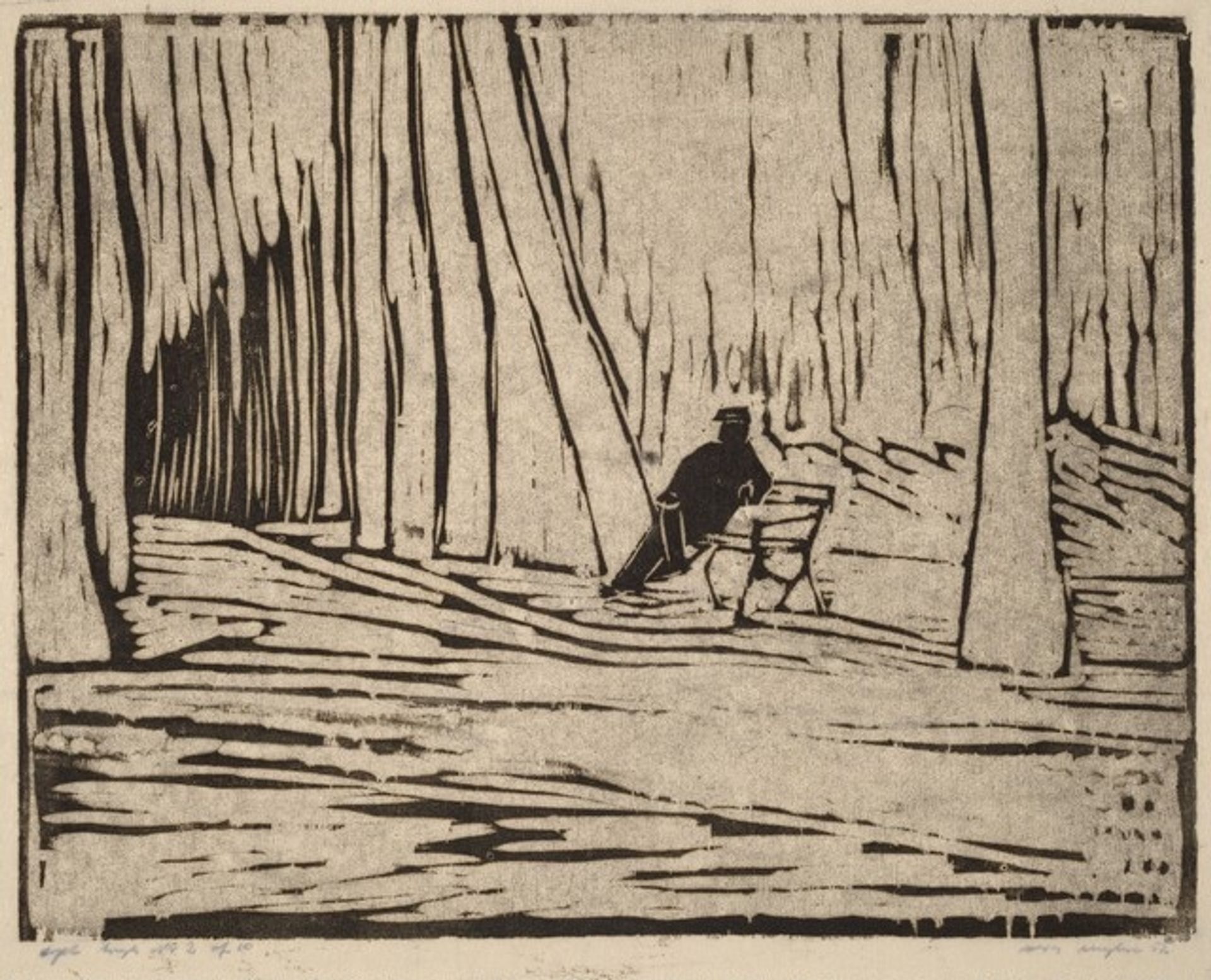 Man in Park by Vera Myhre