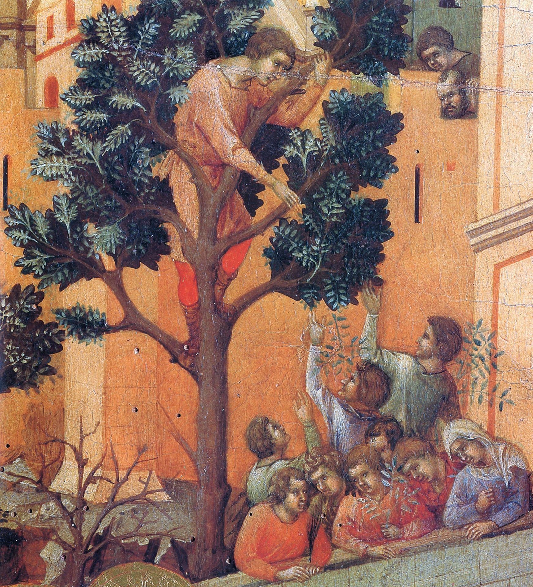 Entry into Jerusalem (Fragment) by Duccio