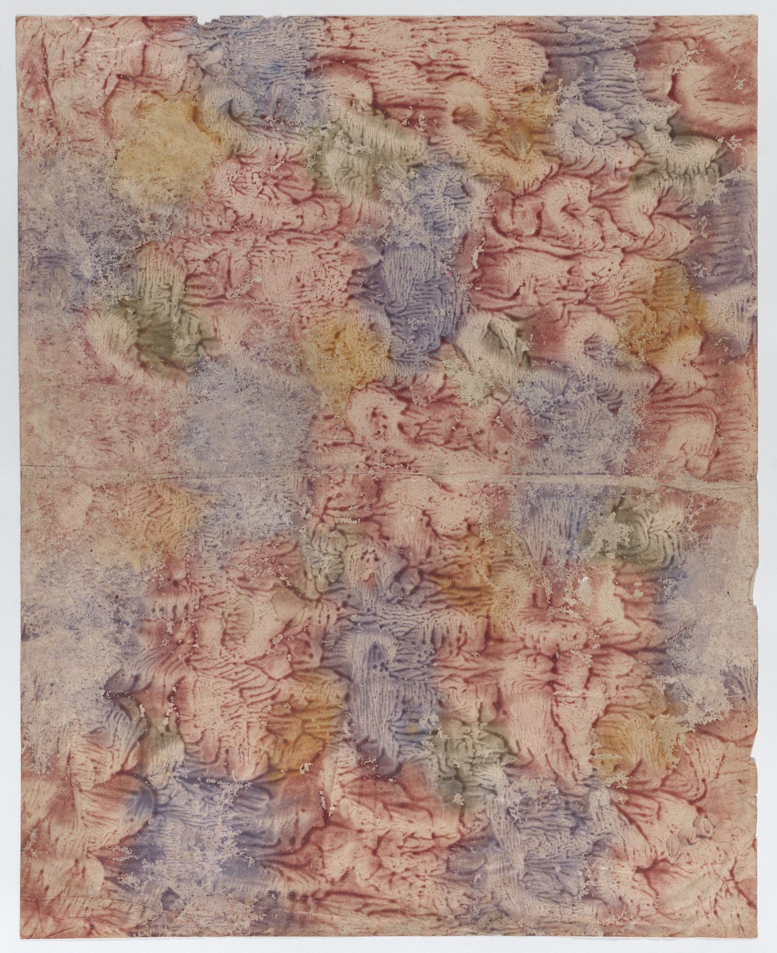 Book cover with purple, green, red, and yellow pattern by Anonymous