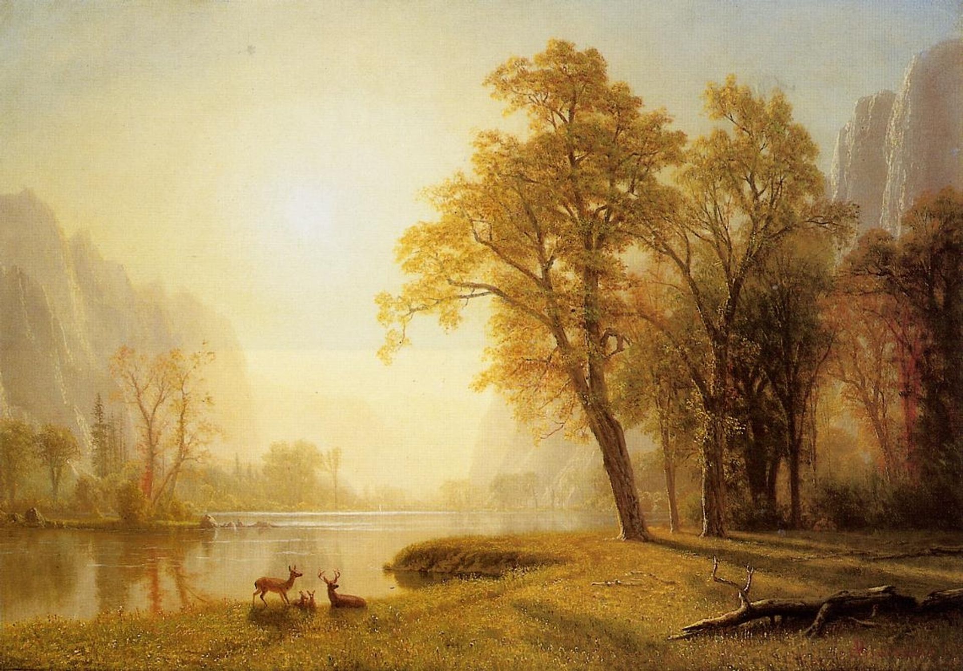 Kings River Canyon, California by Albert Bierstadt
