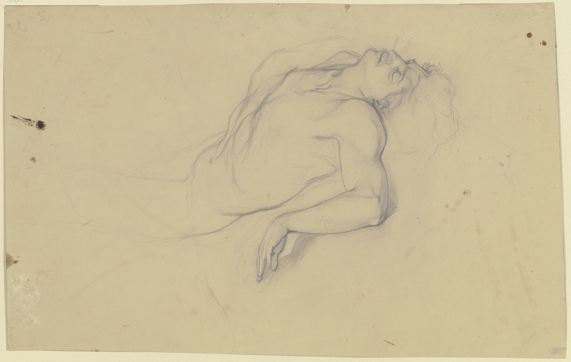 Der Leichnam des Leander aus _Hero und Leander_ by Victor Müller