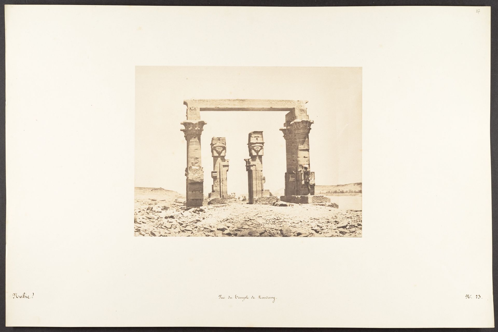 Vue du Temple de Kardassy by Maxime Du Camp