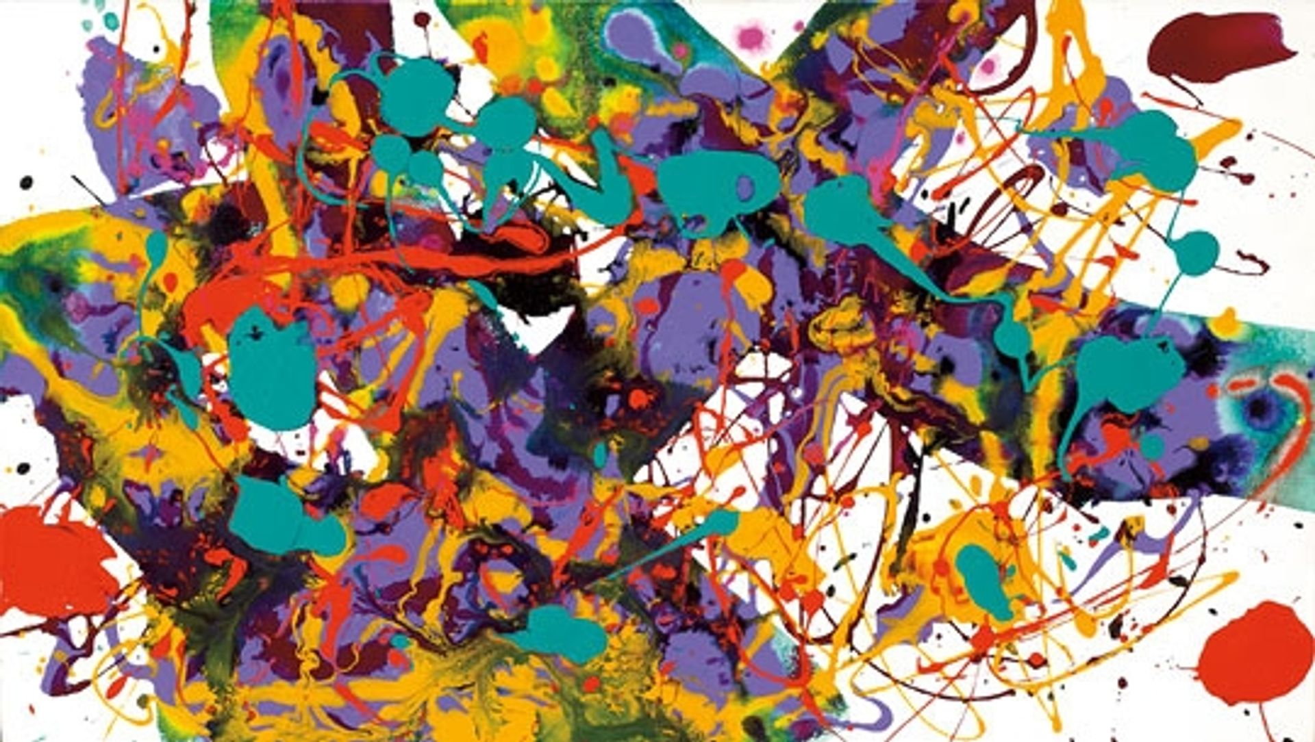Untitled (SFP94-35, SFF.1711) by Sam Francis