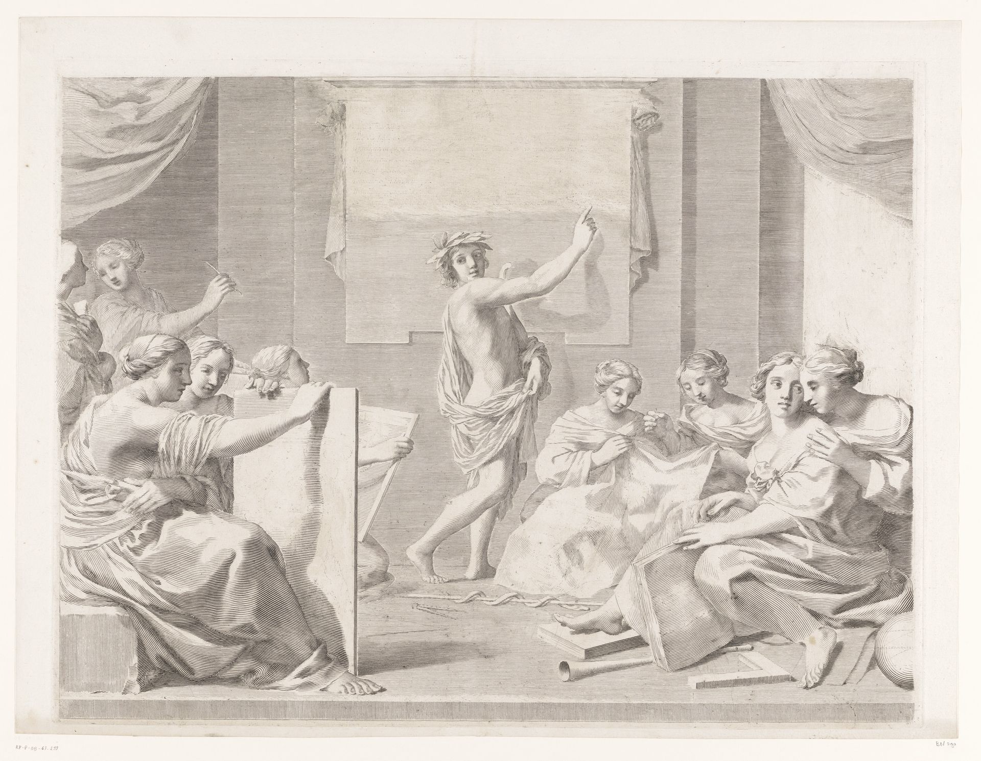 These over filosofie van Guillaume de Longueil (bovendeel) by Claude Mellan