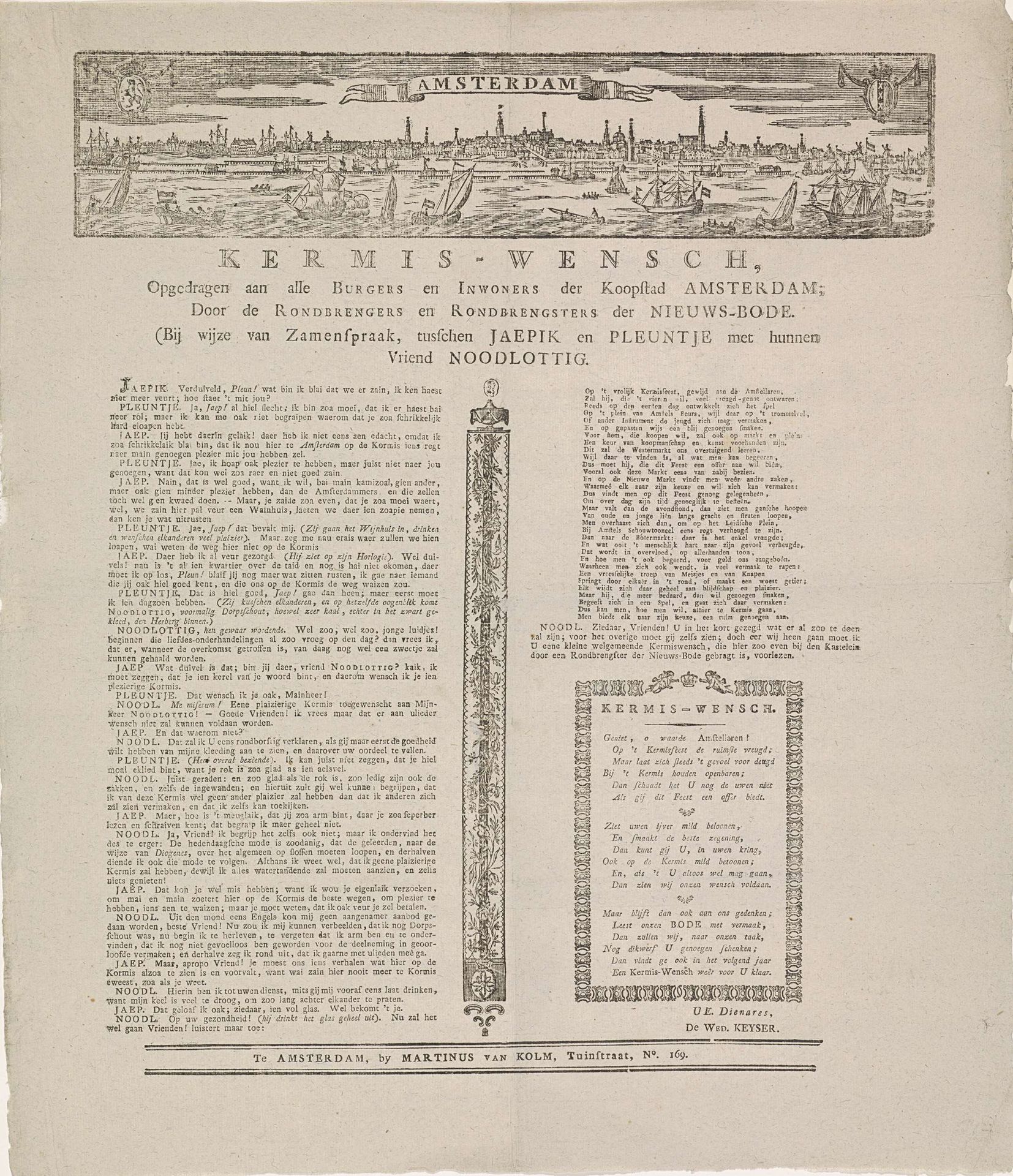Kermiswens door de krantenbezorgers te Amsterdam, ca. 1825-1830 by Hermanus Numan