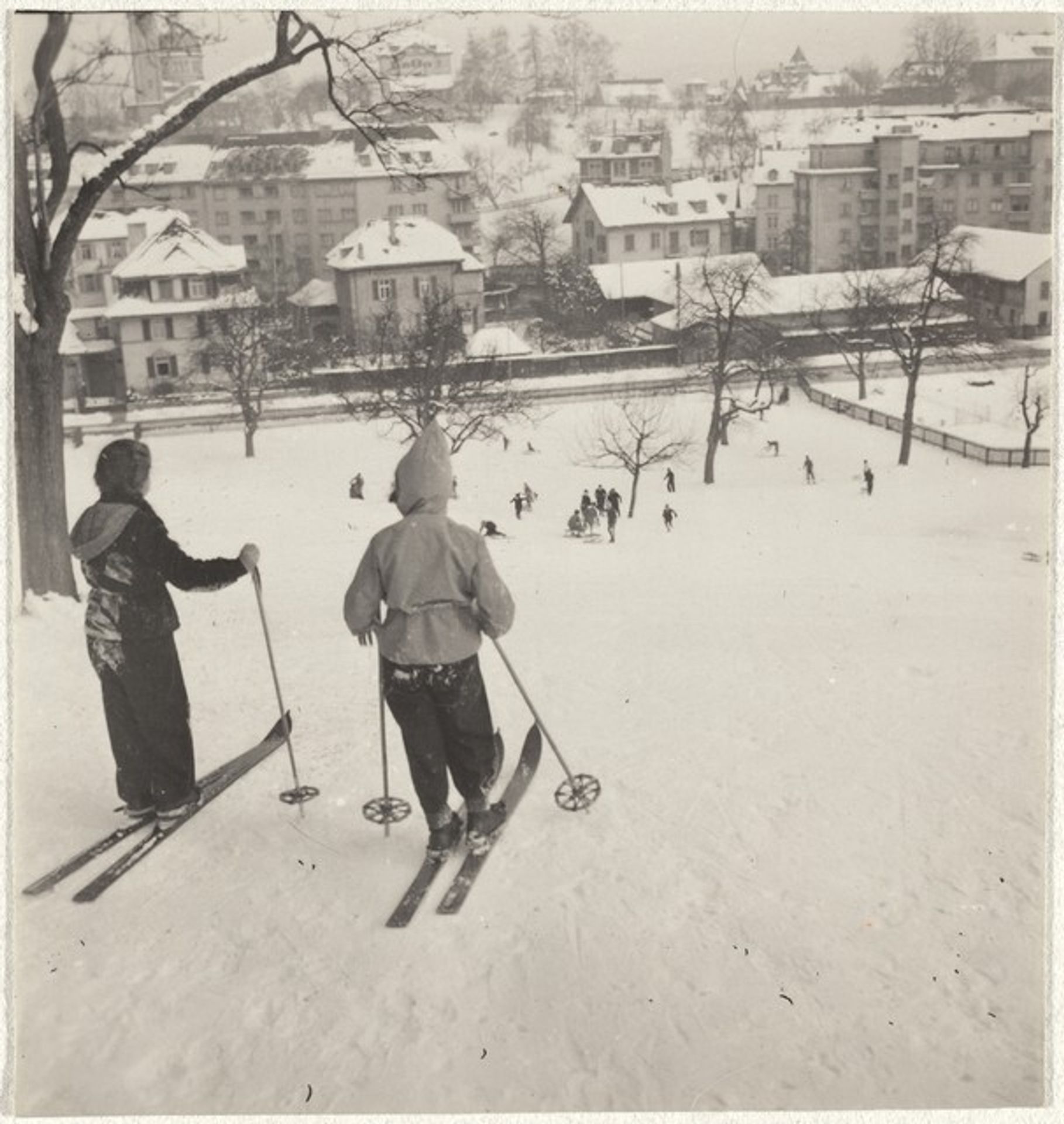 Children skiing--Sports by Robert Frank