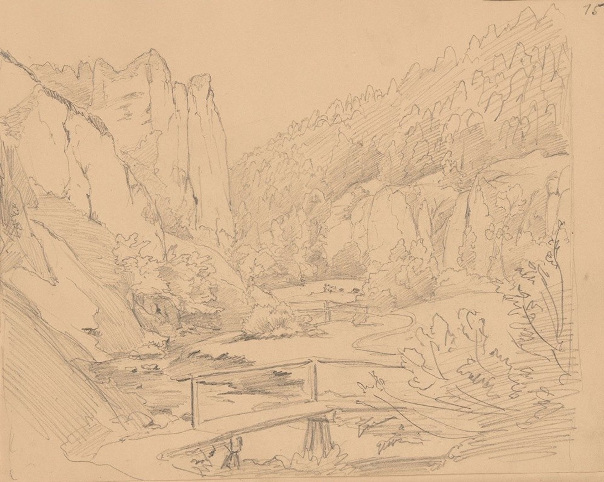 View of the Prądnik Valley near Ojców by Józef Simmler
