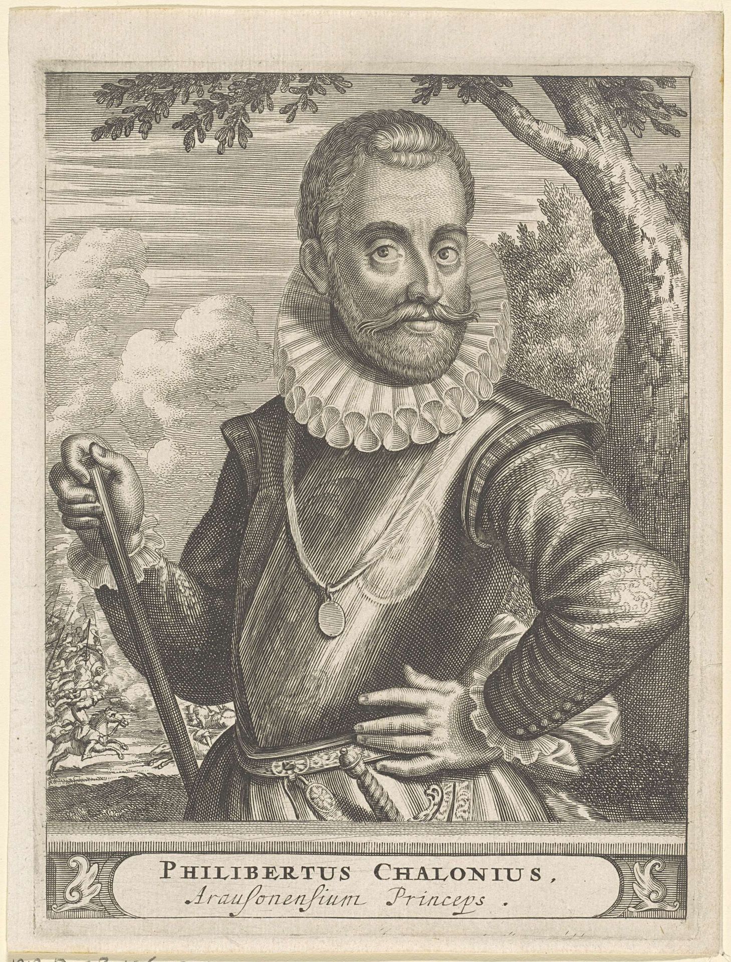 Portret van Philibert van Châlon, prins van Oranje by Anonymous