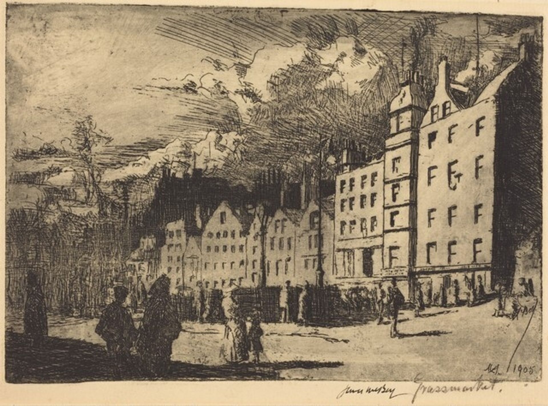 The Grassmarket by James McBey
