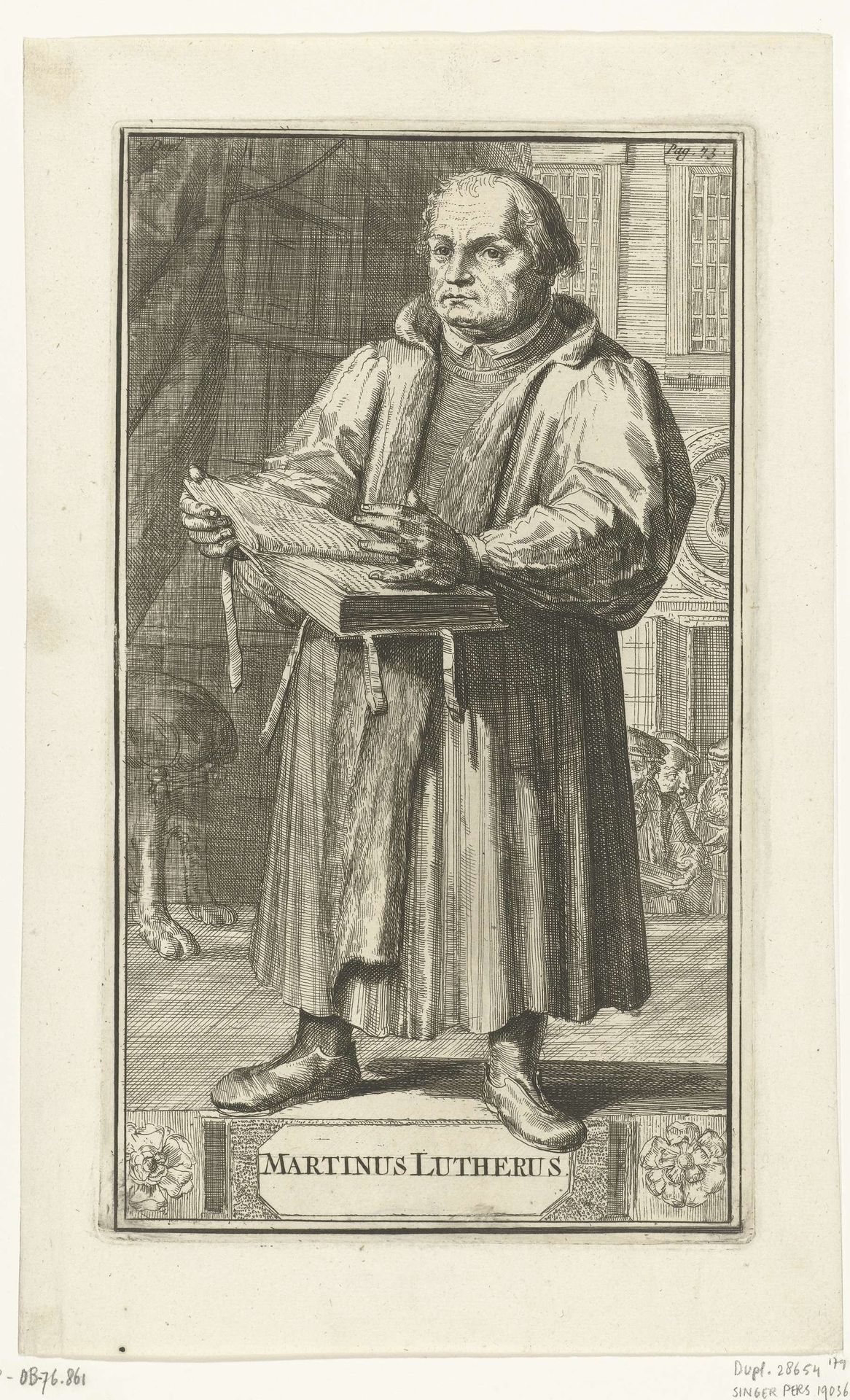 Portret van Maarten Luther by Romeyn de Hooghe