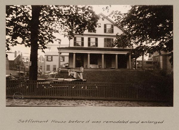 Social Settlements: United States. Massachusetts. Boston. "South End Industrial School": The South End Industrial School, Roxbury, Mass.: Settlement House before it was remodeled and enlarged.