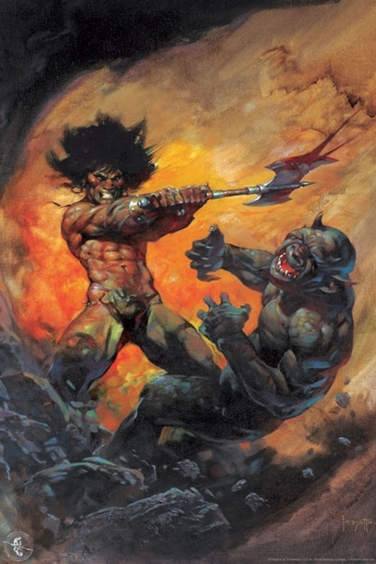Barbarian by Frank Frazetta