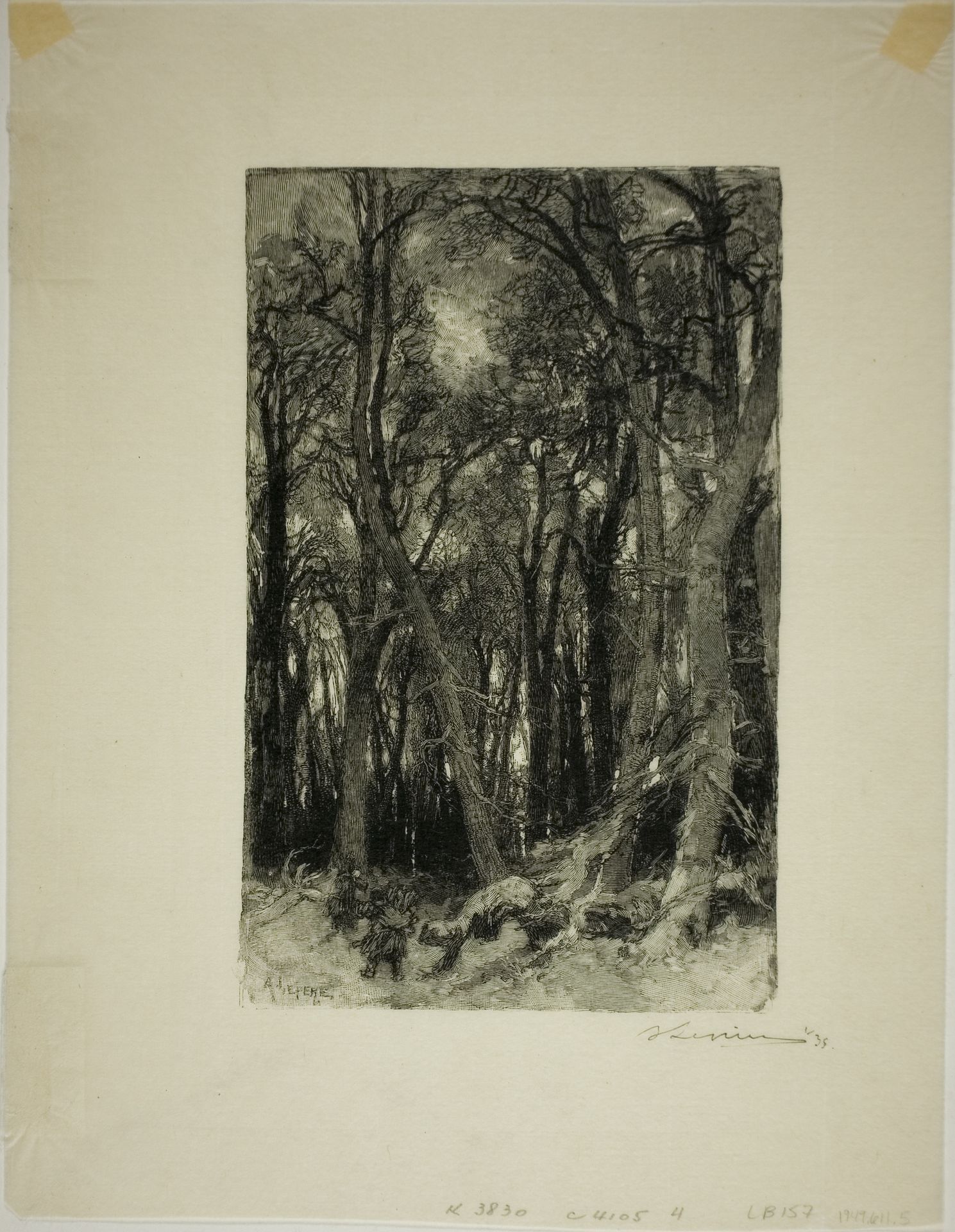 Winter: Bas-Bréau by Auguste-Louis Lepère