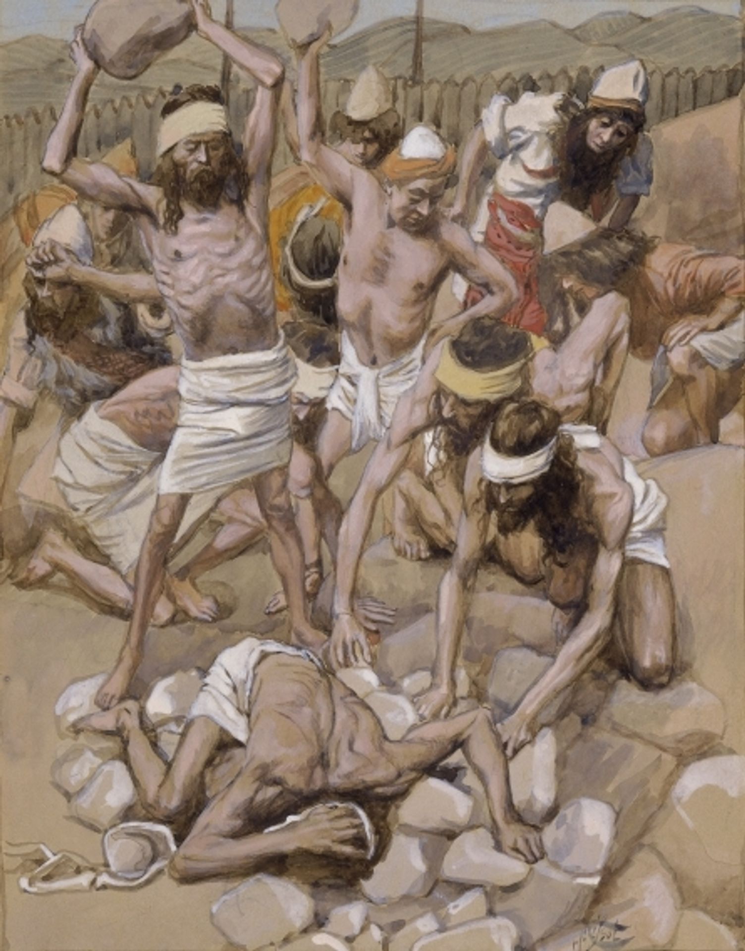 The Sabbath Breaker Stoned by James Tissot
