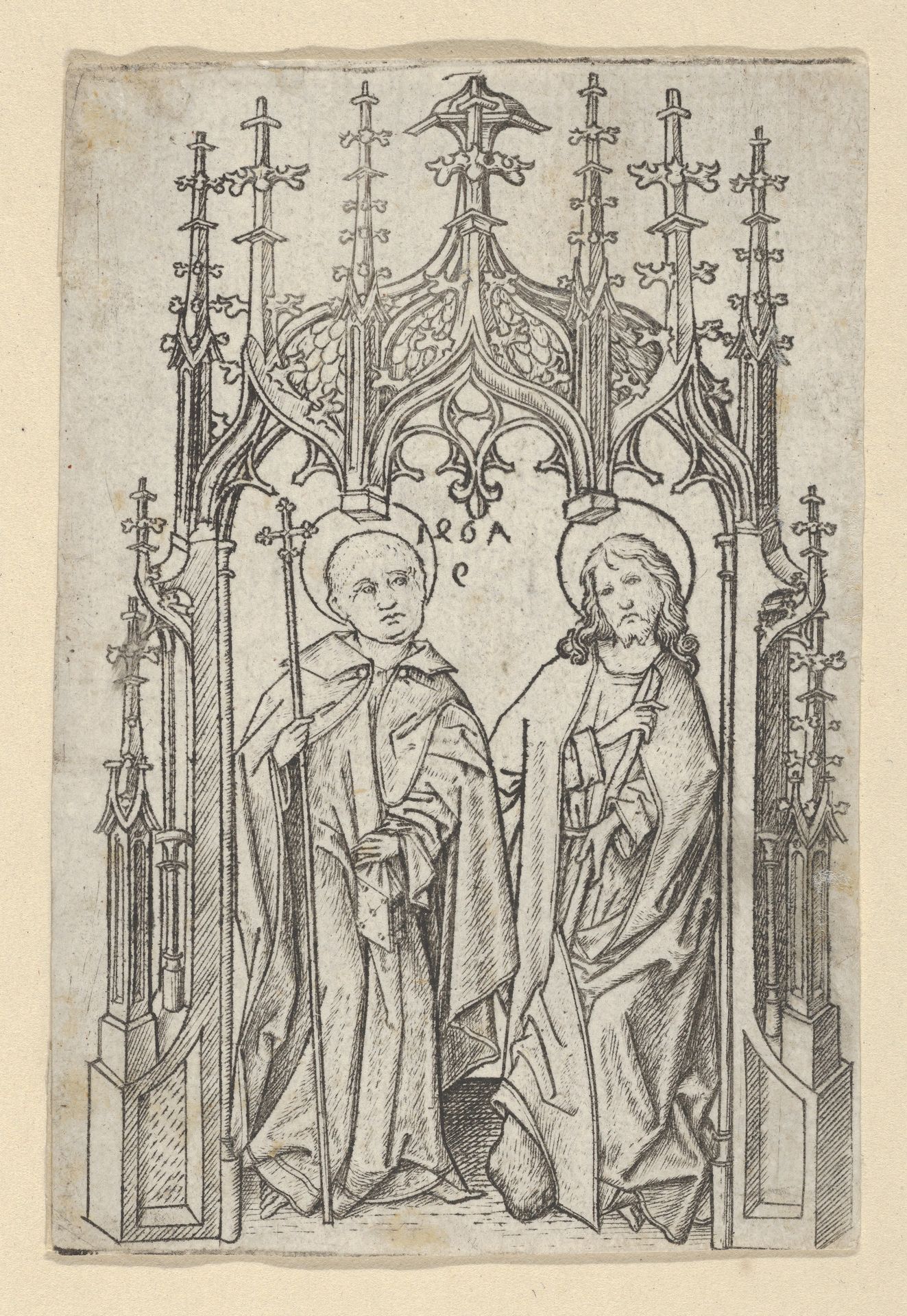St. Philip and St. James the Less, from the series The Apostles by Master ES