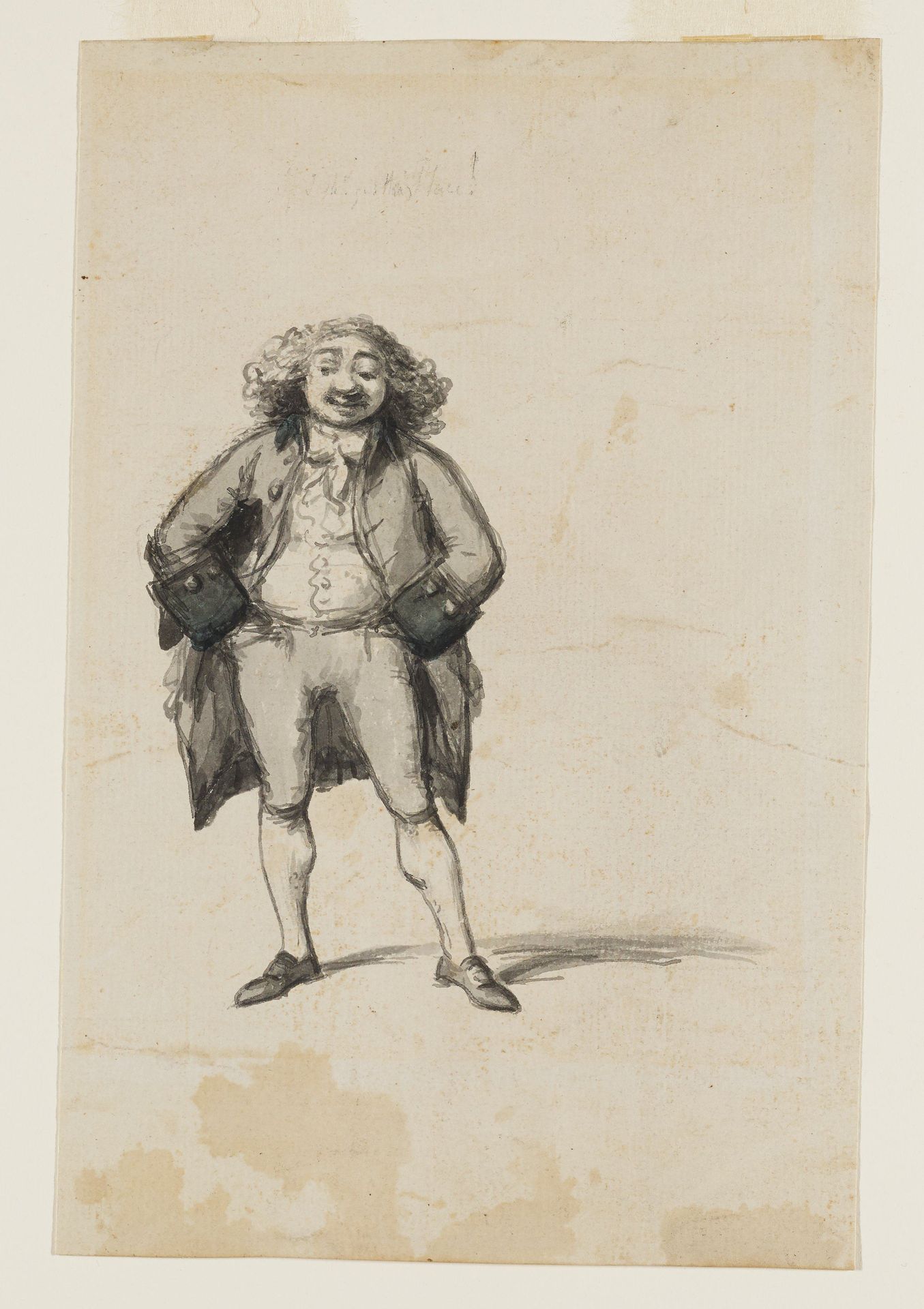 Caricature of George Michael Moser (-) by Nathaniel Dance-Holland