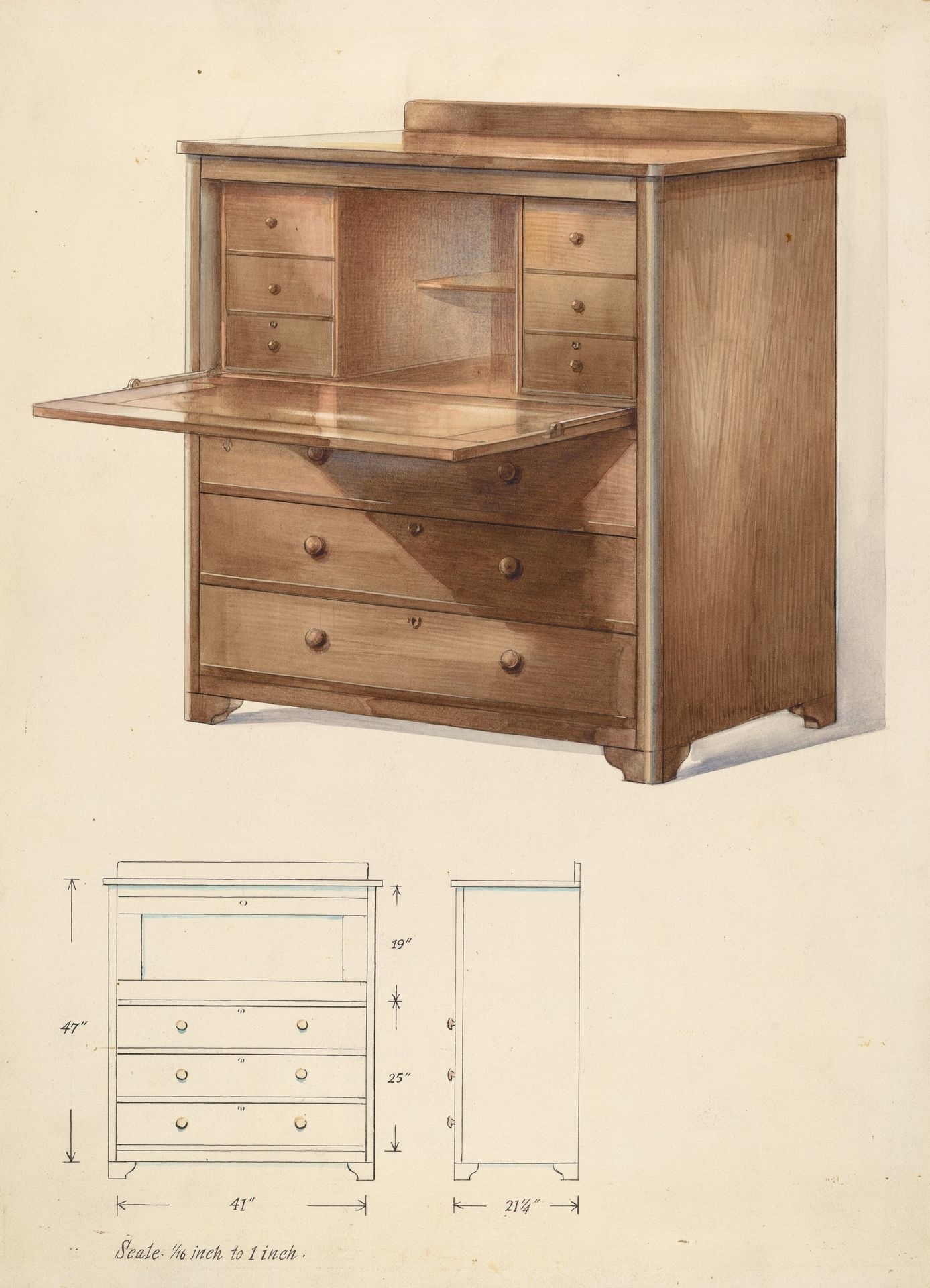 Bishop Hill: Desk by Alfred Koehn