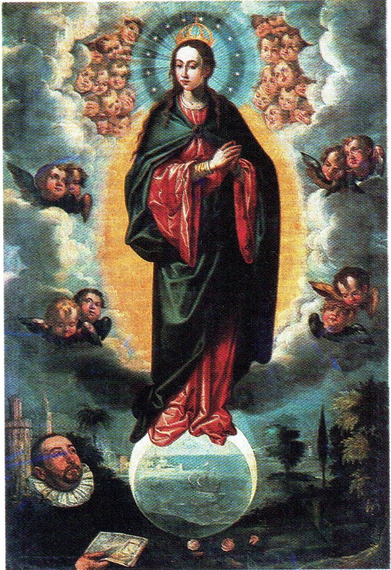 Inmaculada con Miguel del Cid by Francisco Pacheco