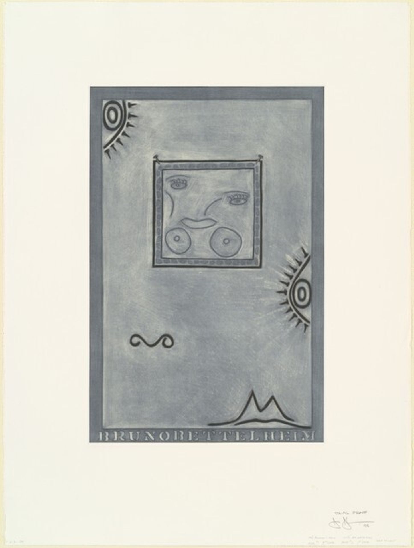 Untitled (White Mezzotint) [trial proof] by Jasper Johns