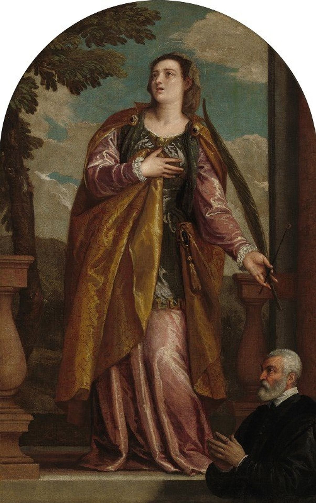 Saint Lucy and a Donor by Paolo Veronese