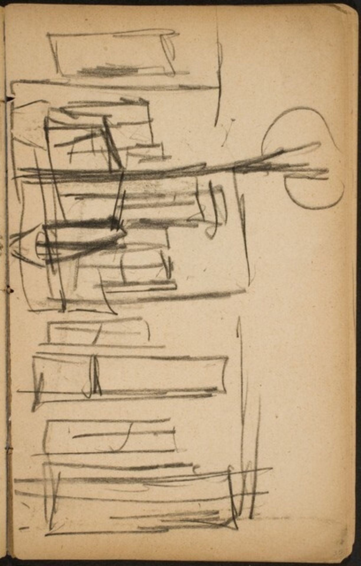 Laterne vor Häuserfassade (Lamppost in Front of Facade) [p. 35] by Max Beckmann