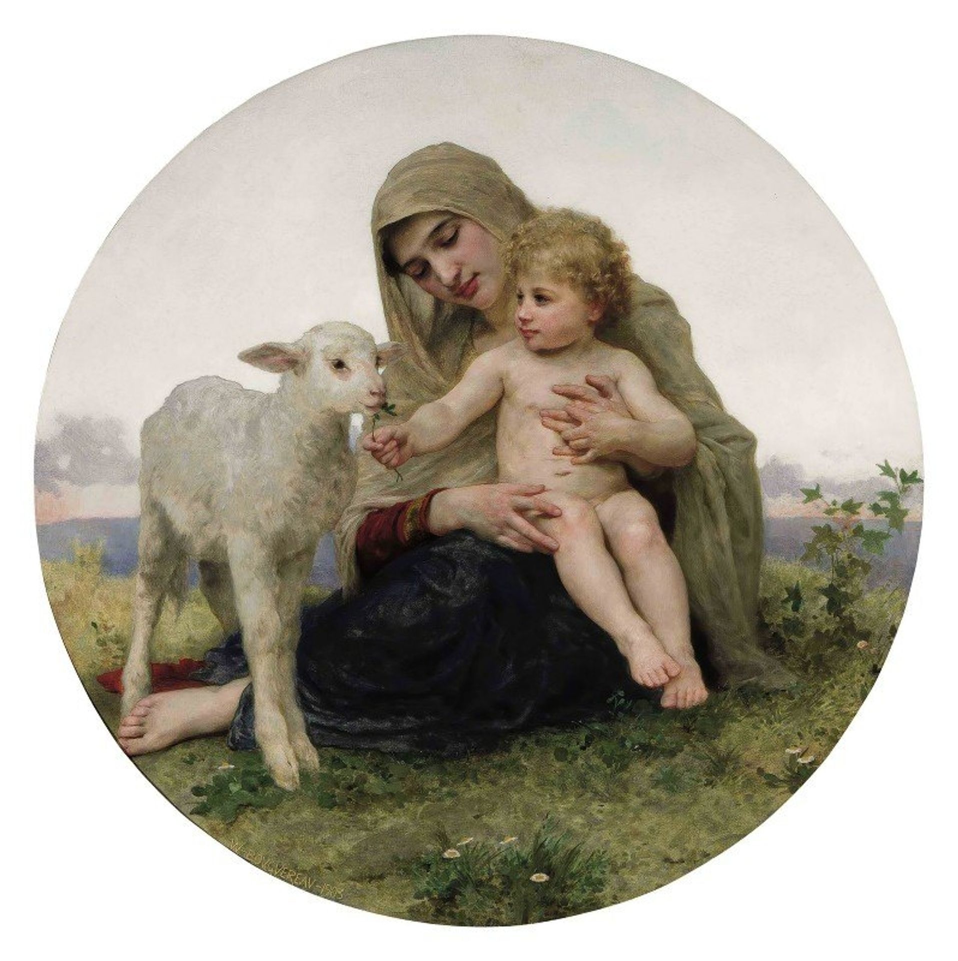 La Vierge à l’agneau by William Bouguereau