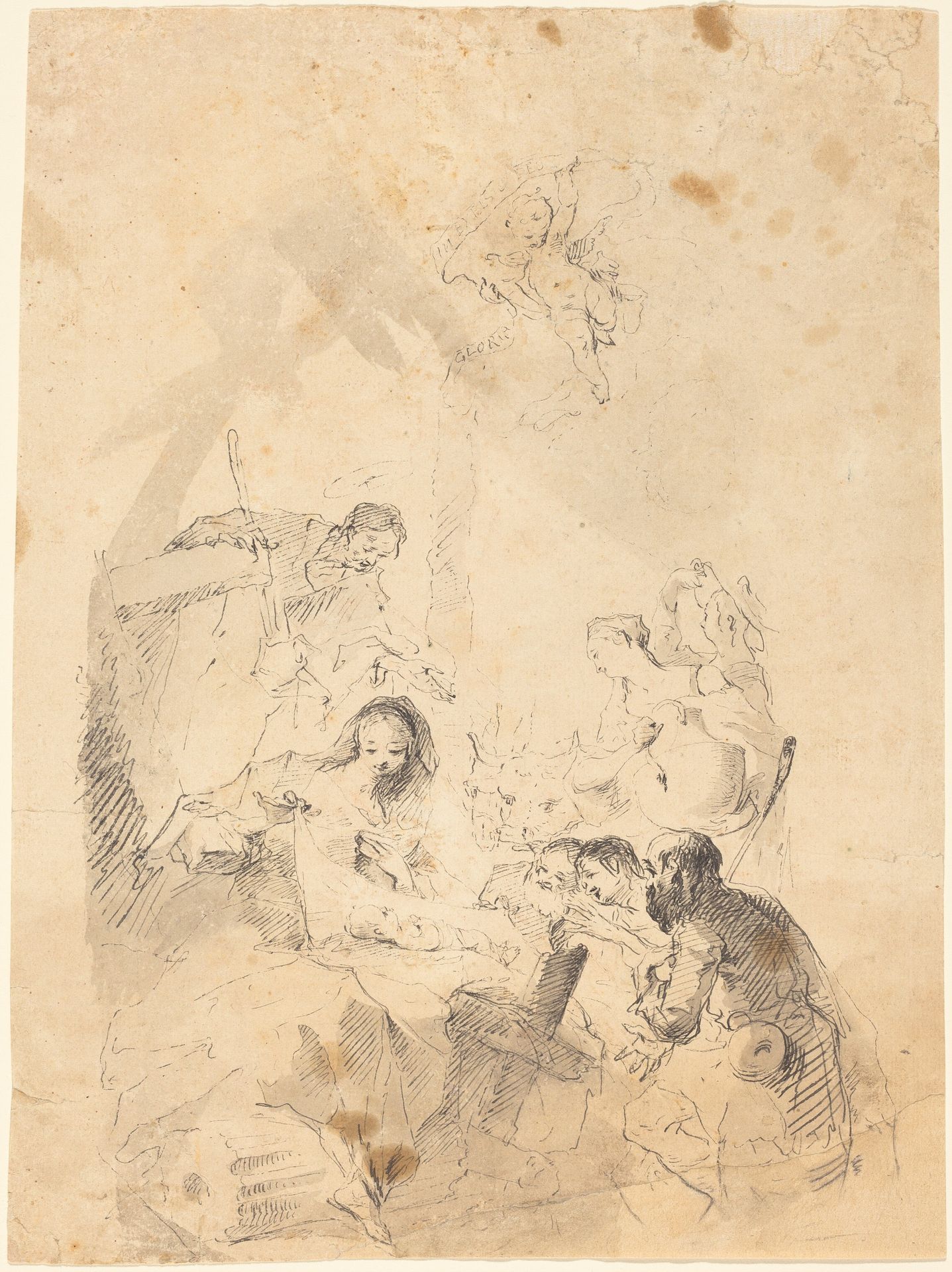 The Adoration of the Shepherds by Franz Anton Maulbertsch