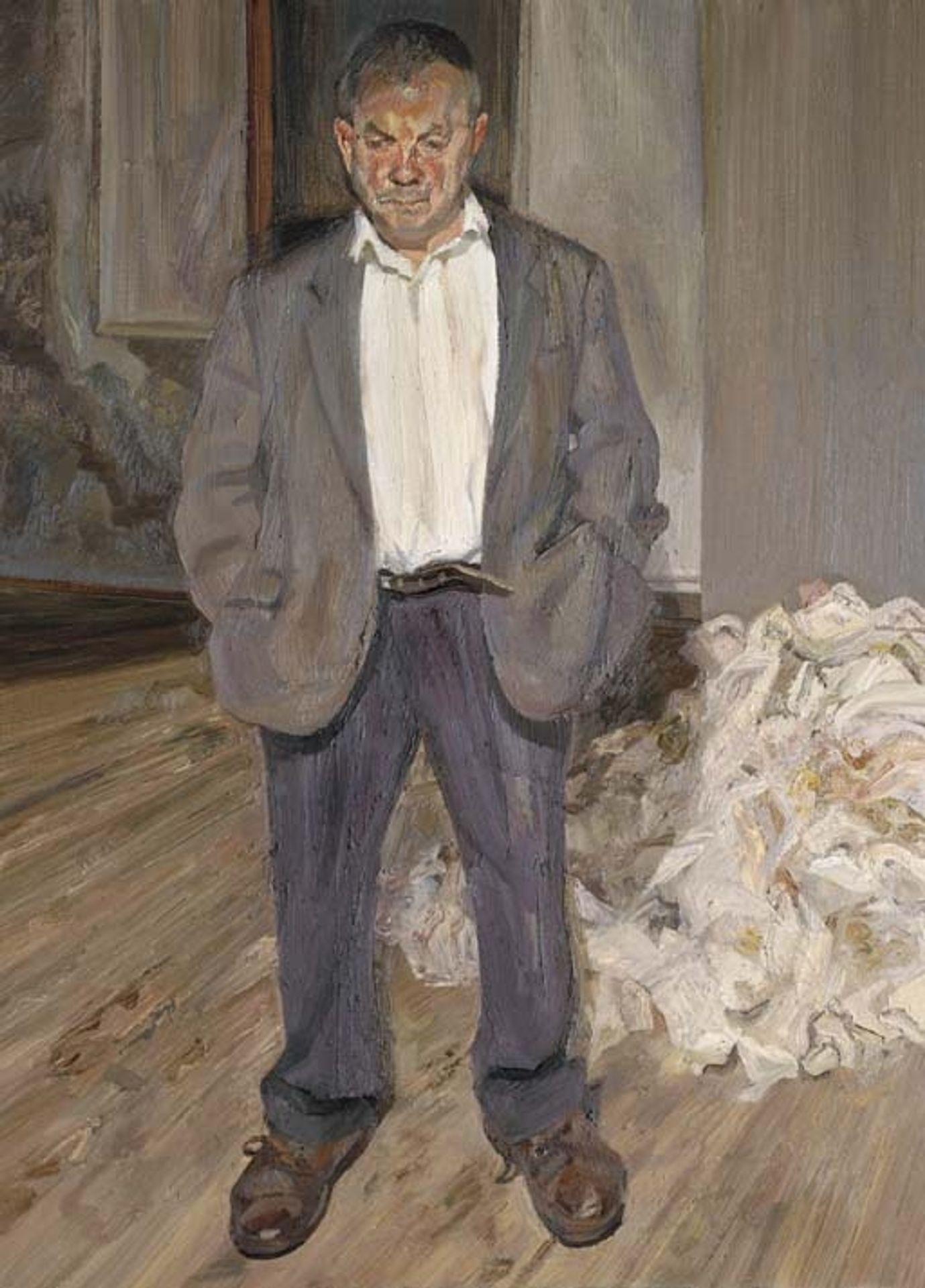 Bruce Bernard by Lucian Freud