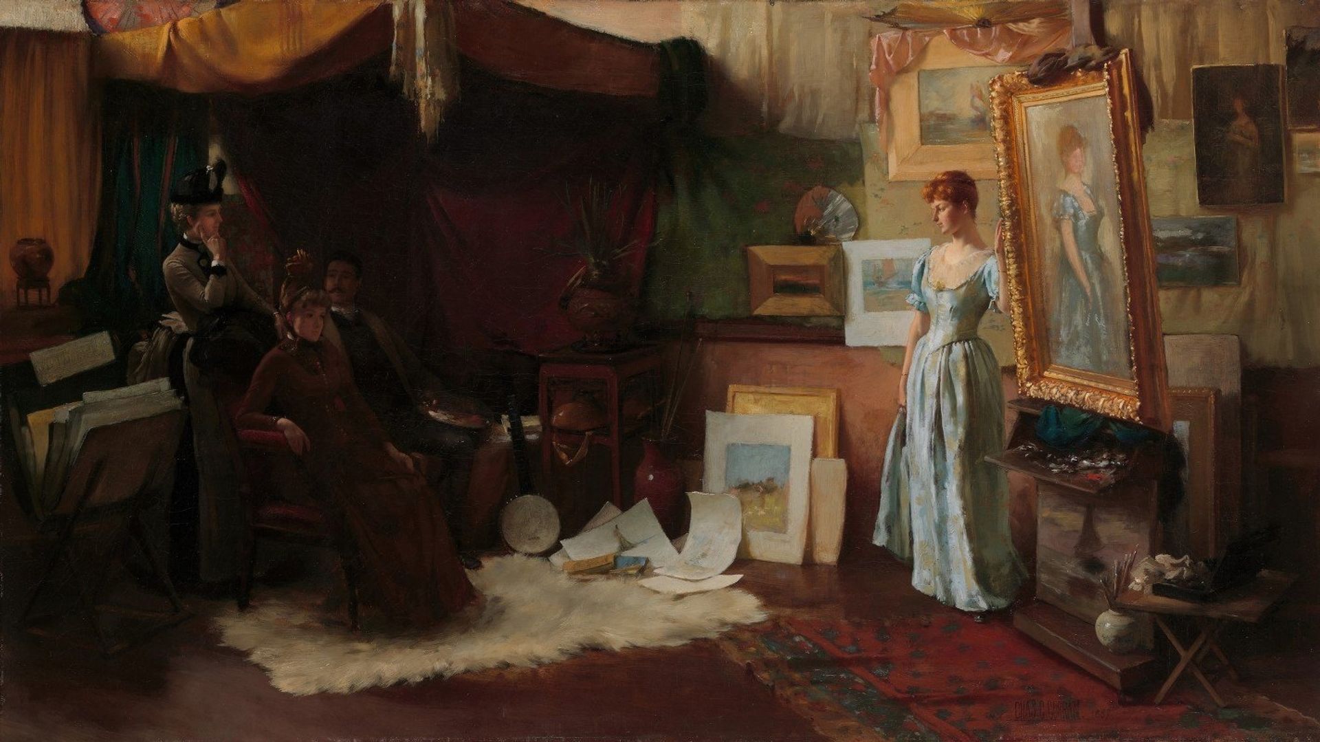 Fair Critics by Charles Courtney Curran