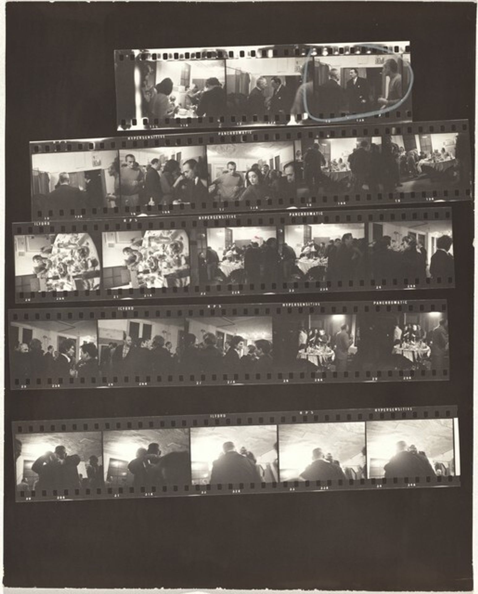 Party--Willem de Kooning no number by Robert Frank