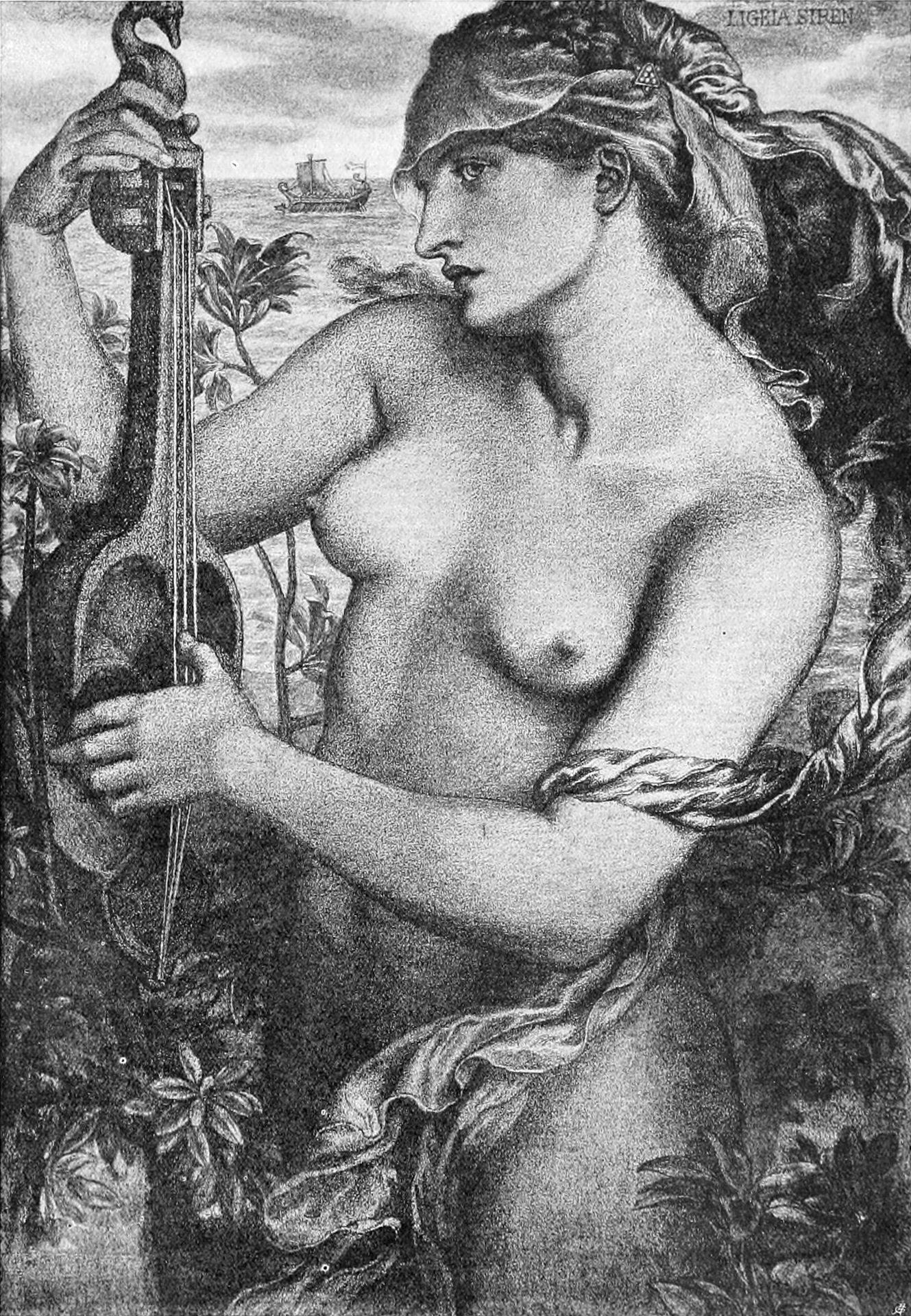 Ligeia Siren by Dante Gabriel Rossetti