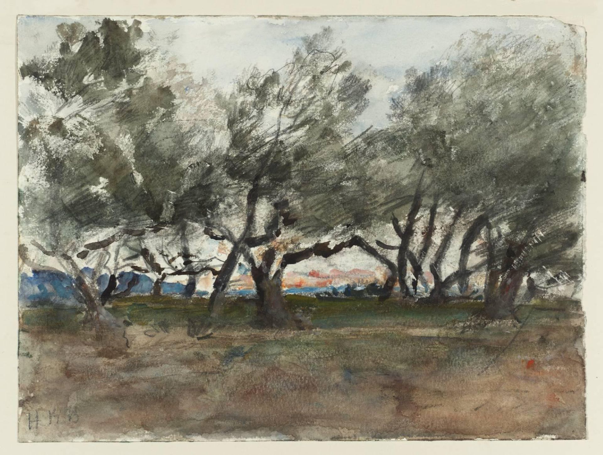 Olive Trees at Corfu by Hercules Brabazon Brabazon