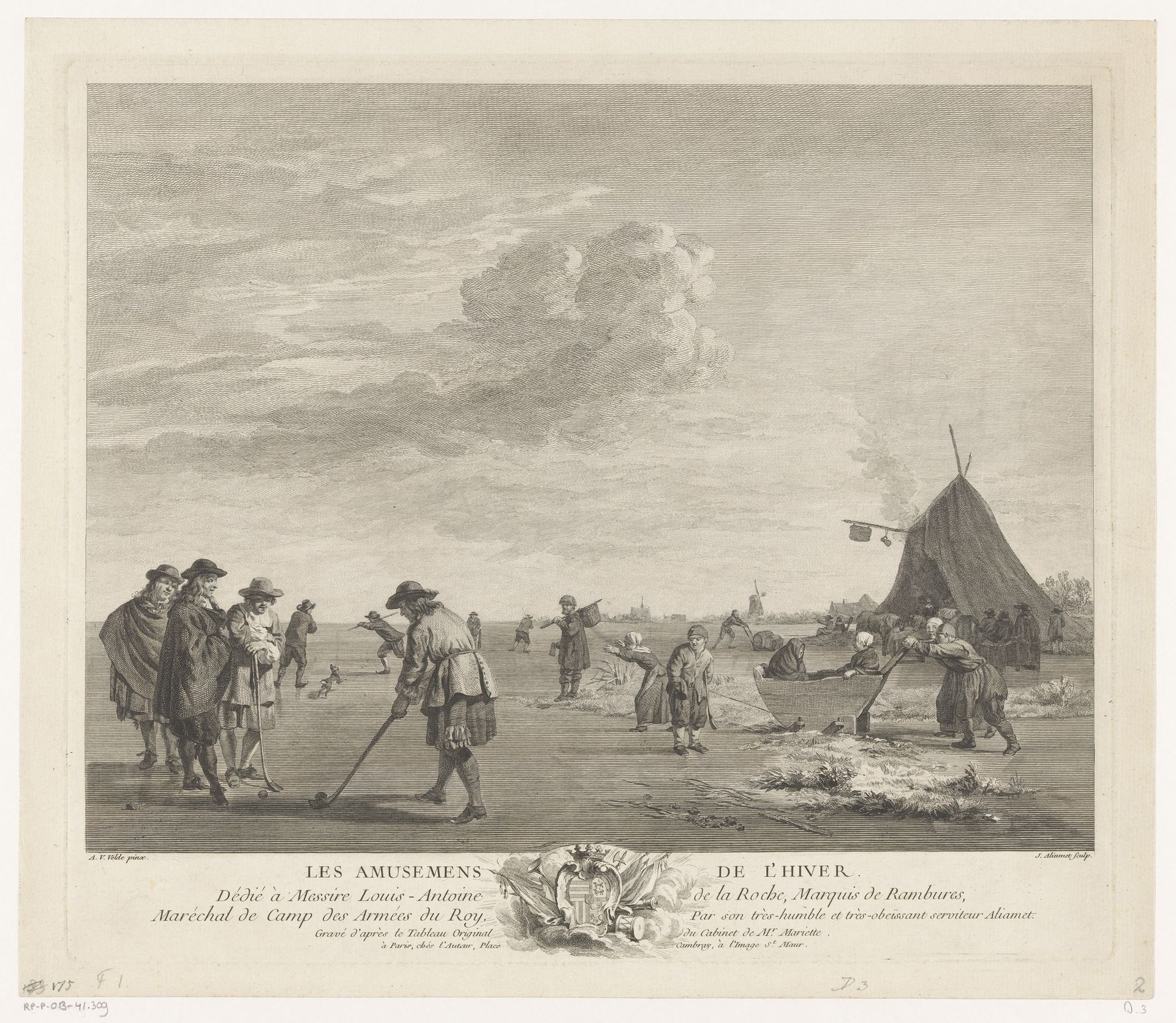 IJsgezicht met een koek-en-zopie by Jacques Aliamet